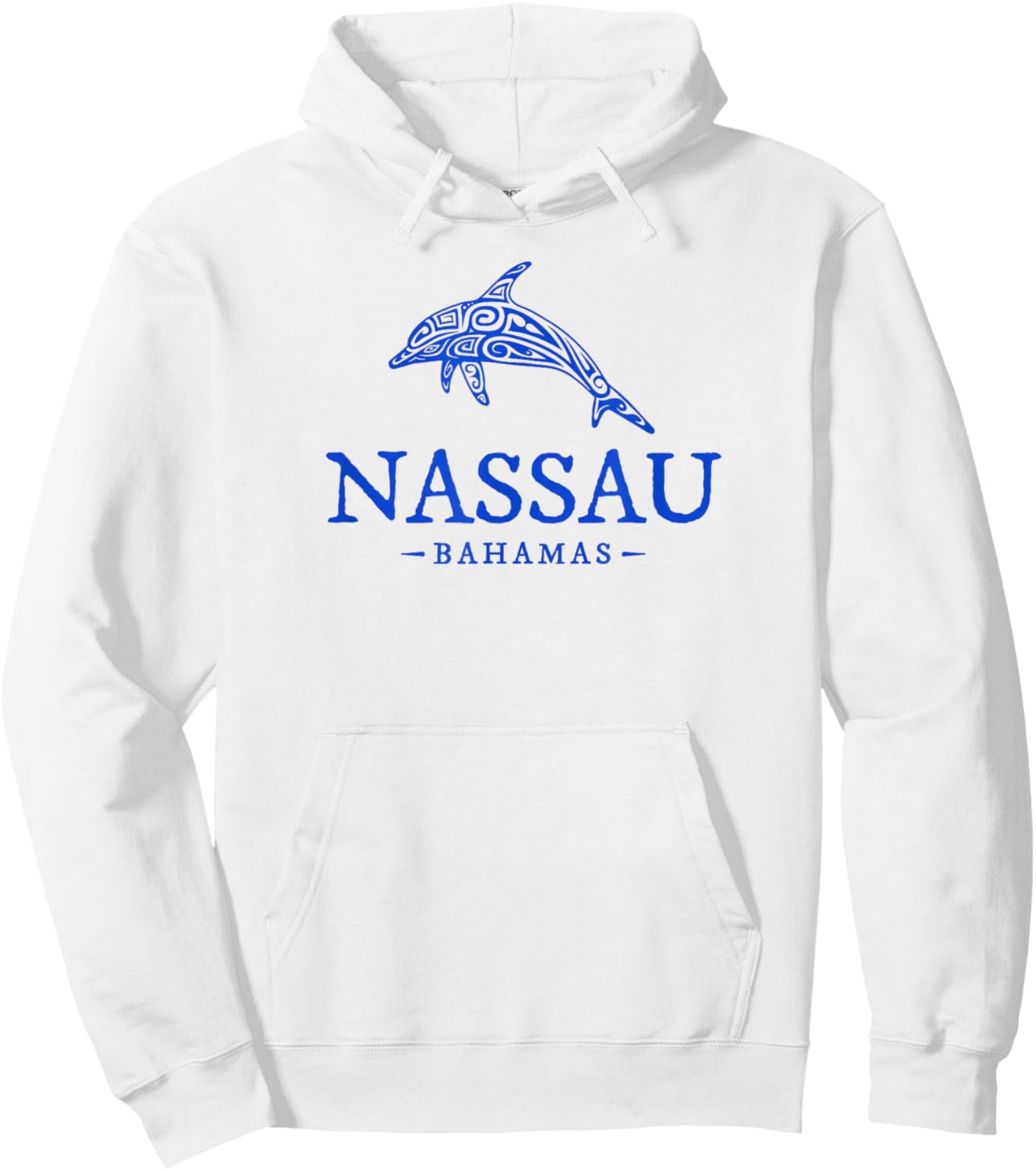 Nassau Bahamas Dolphin Souvenir Cruise Hoodie - Hoodie | White