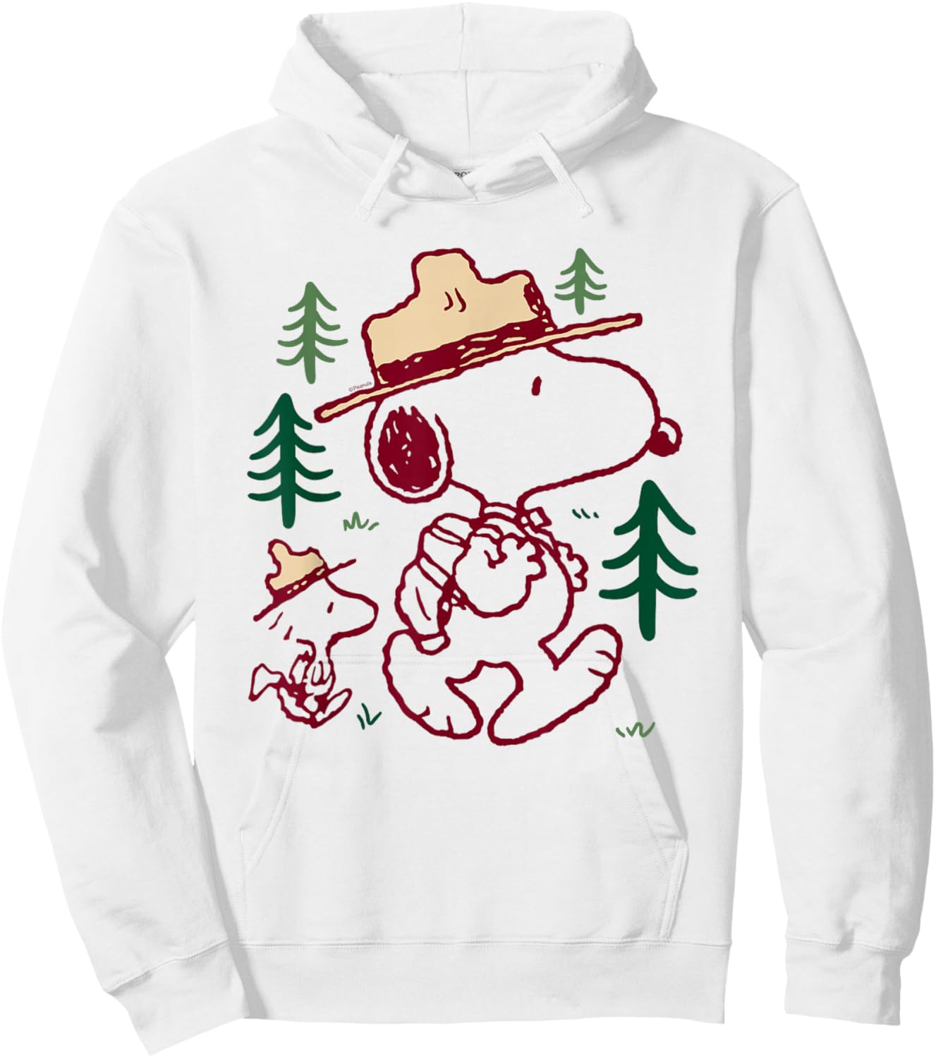 Peanuts Snoopy Woodstock Hoodie - Hoodie | White