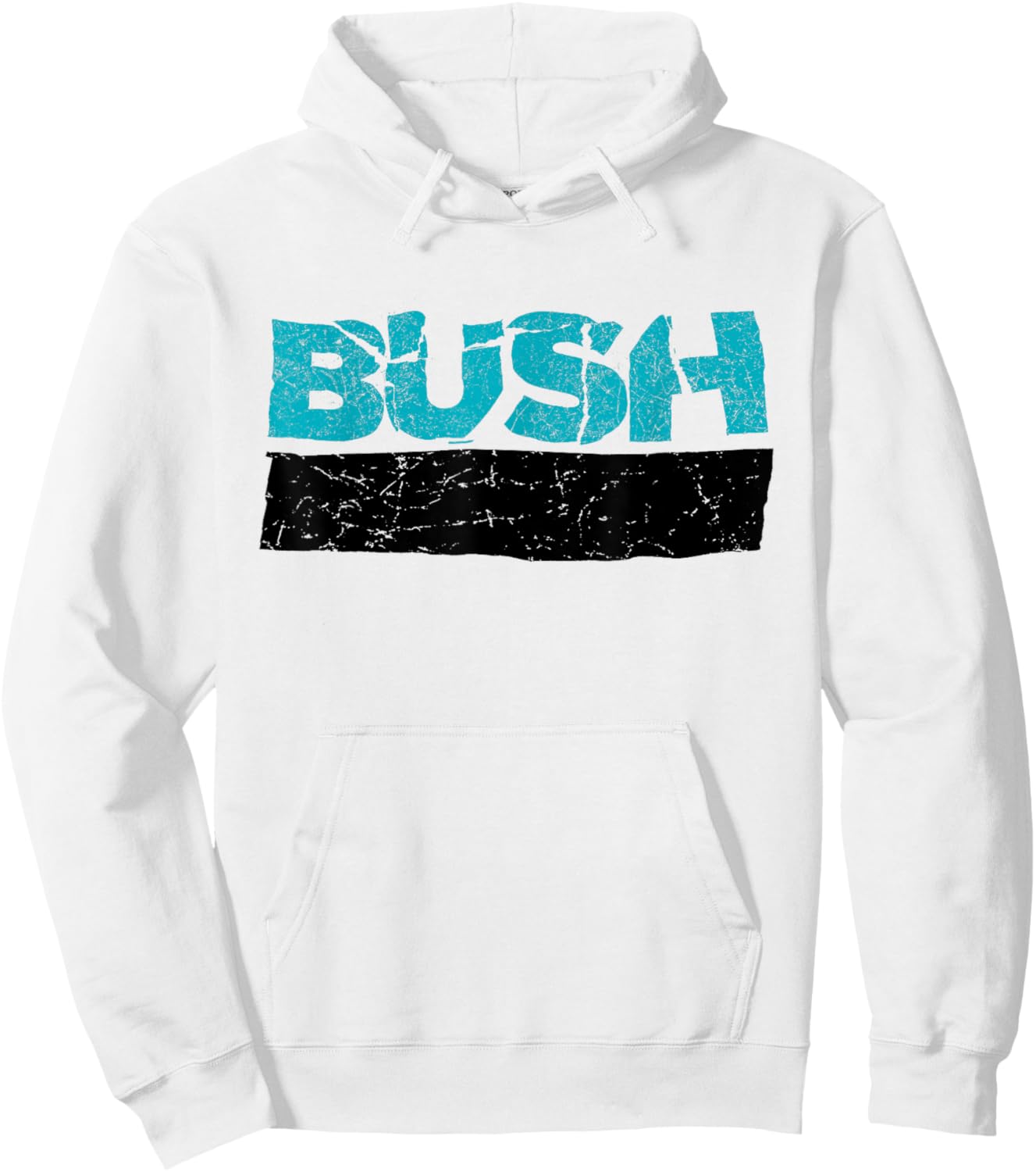 Bush – Linear Logo Hoodie - Hoodie | White