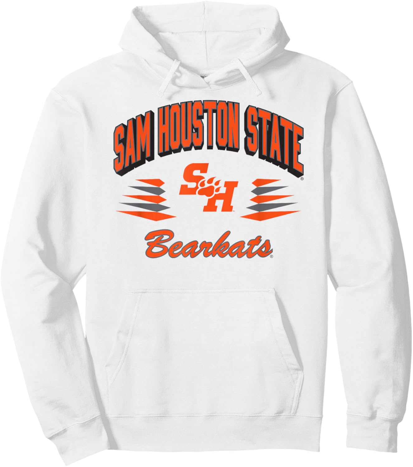 Sam Houston State Bearkats Retro Diamond White Hoodie - Hoodie | White