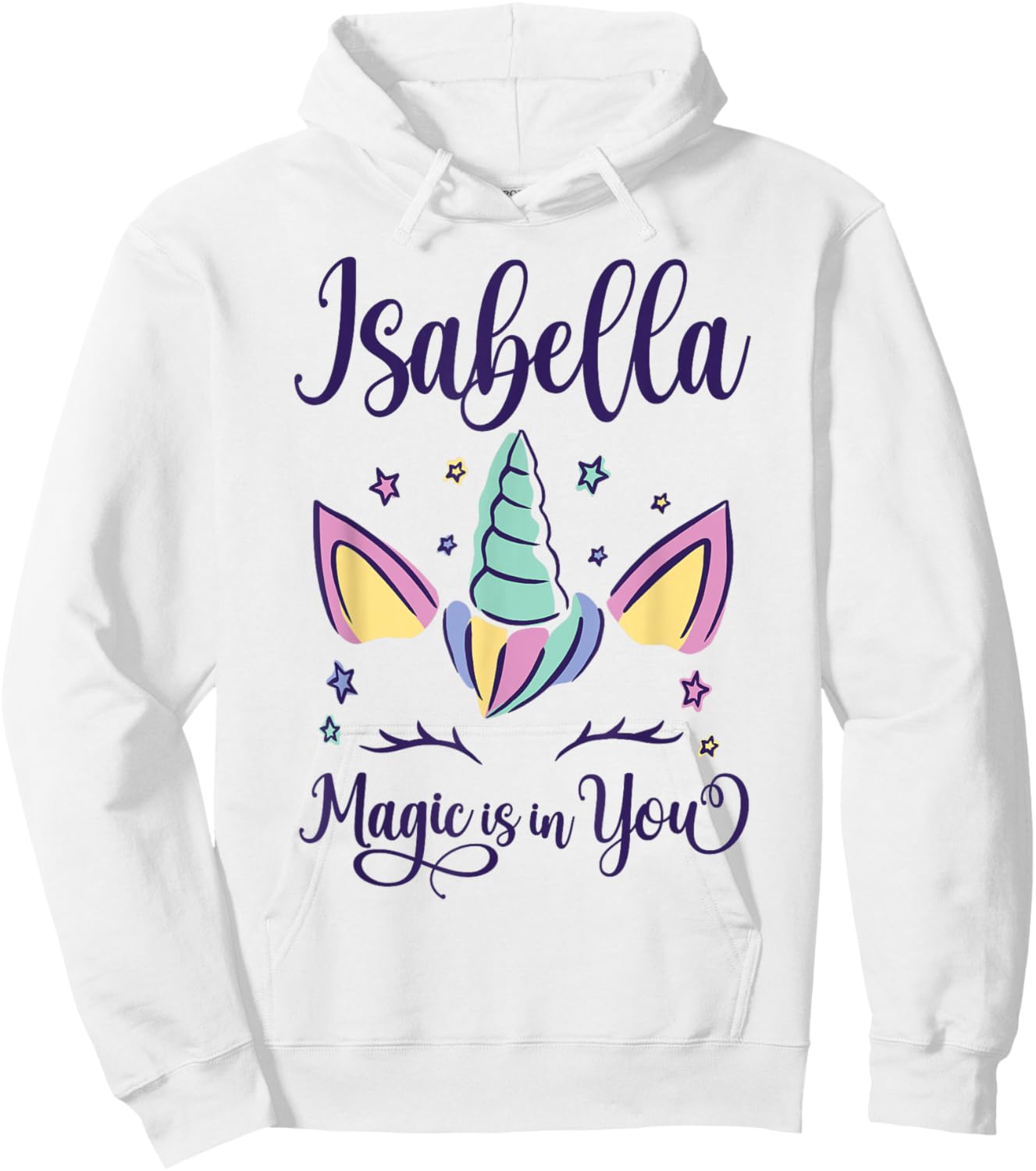 First Name Isabella Personalized I Love Isabella Hoodie - Hoodie | White