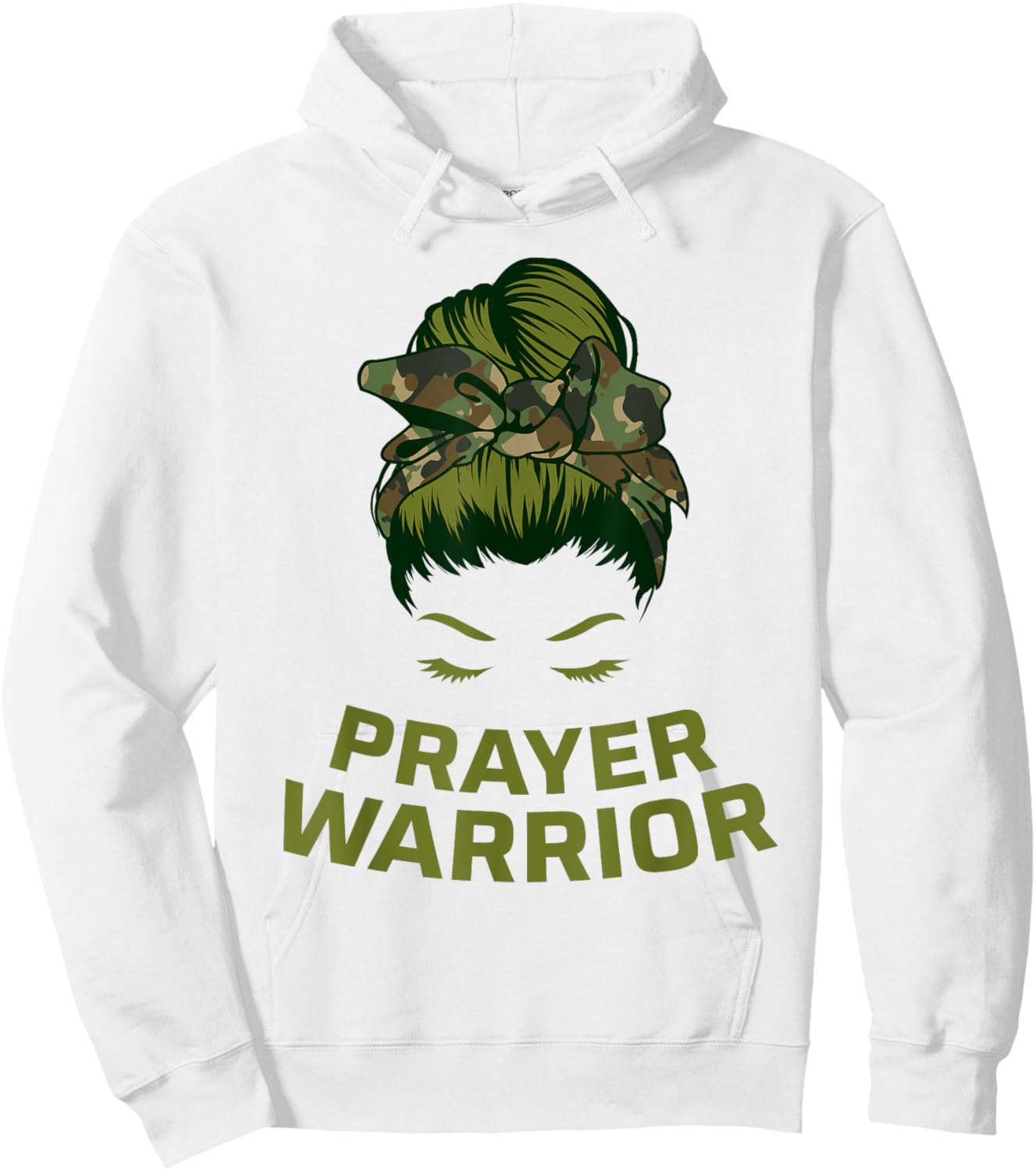 Prayer Warrior Women Faith God Jesus Christian Hoodie - Hoodie | White