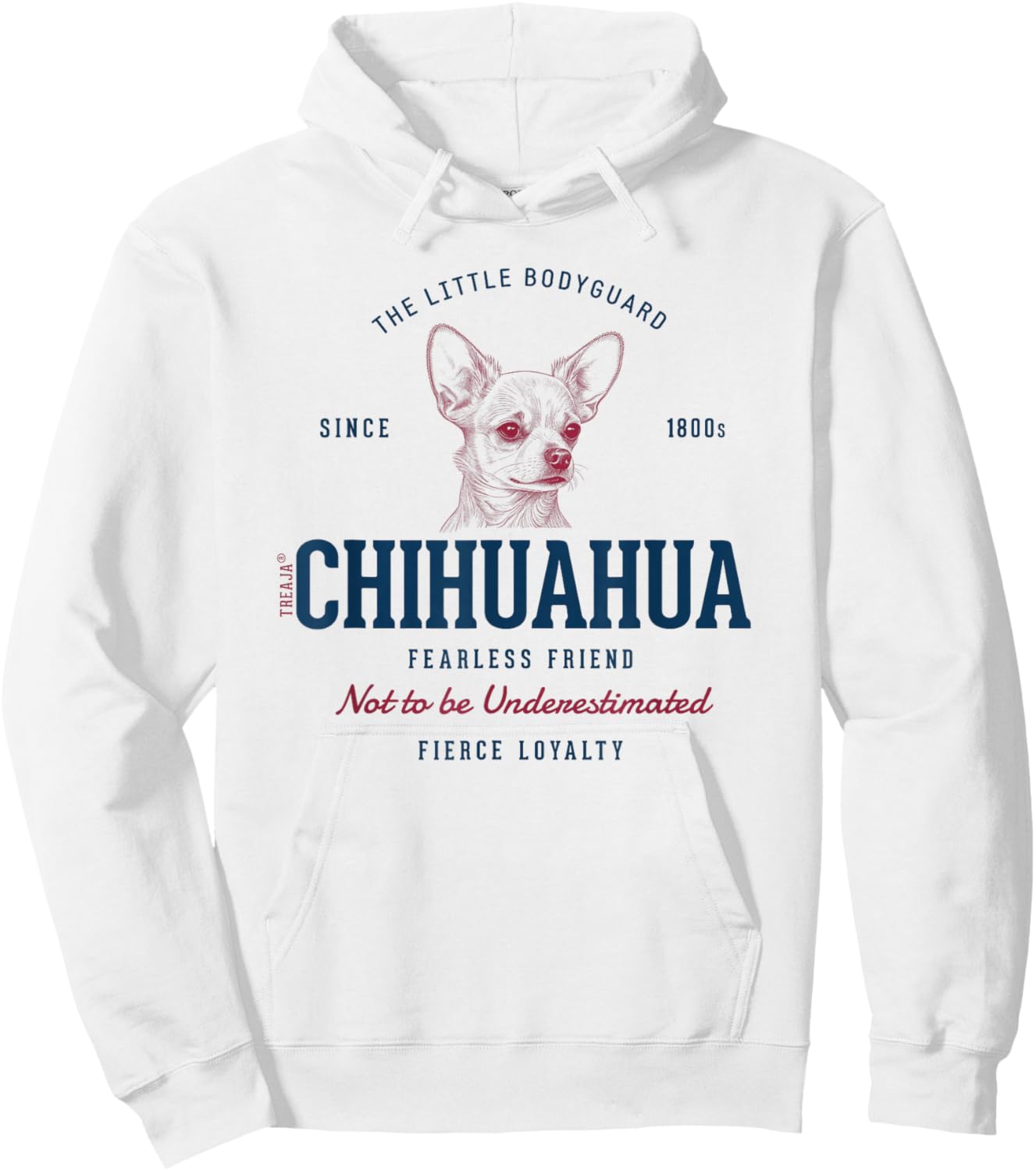 Retro Styled Vintage Chihuahua Hoodie - Hoodie | White