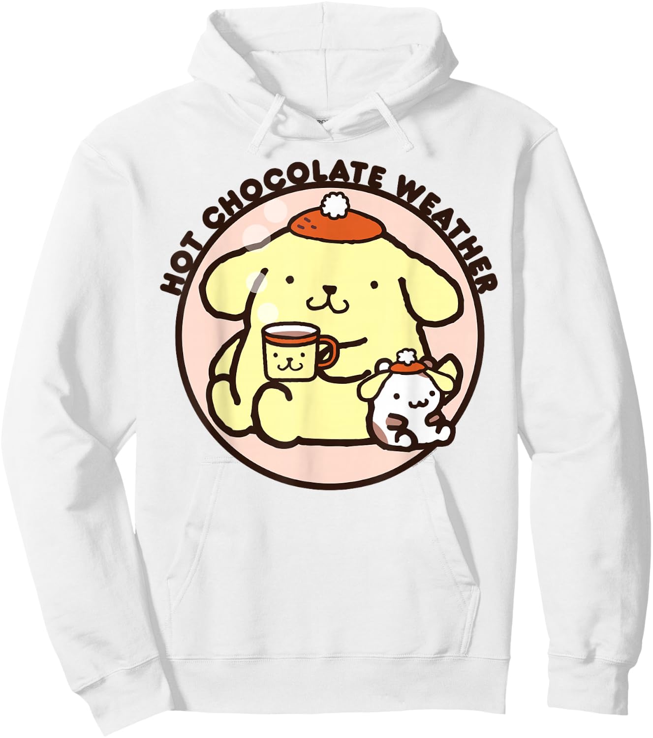 Pompompurin Hot Chocolate Weather Hoodie - Hoodie | White