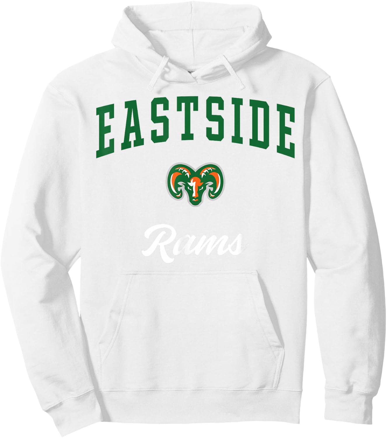 Eastside High School Rams Hoodie - Hoodie | White