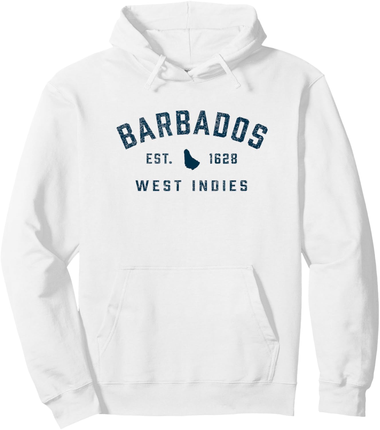 Vintage Barbados Preppy Throwback Retro Vacation Souvenir Hoodie - Hoodie | White