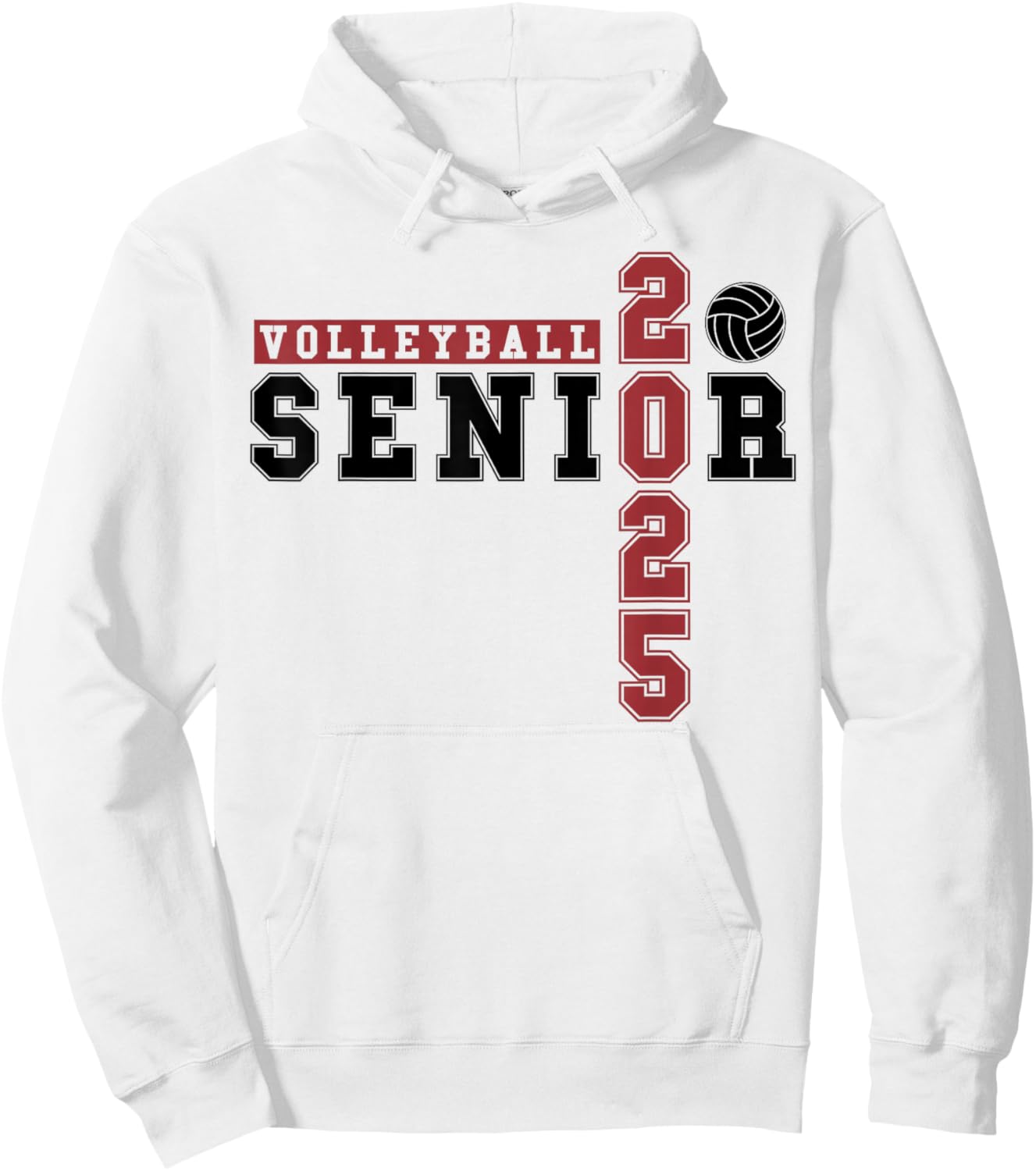 Volleyball Senior Night Volleyball Senior 2025 Graduation 35 Hoodie - Hoodie | White