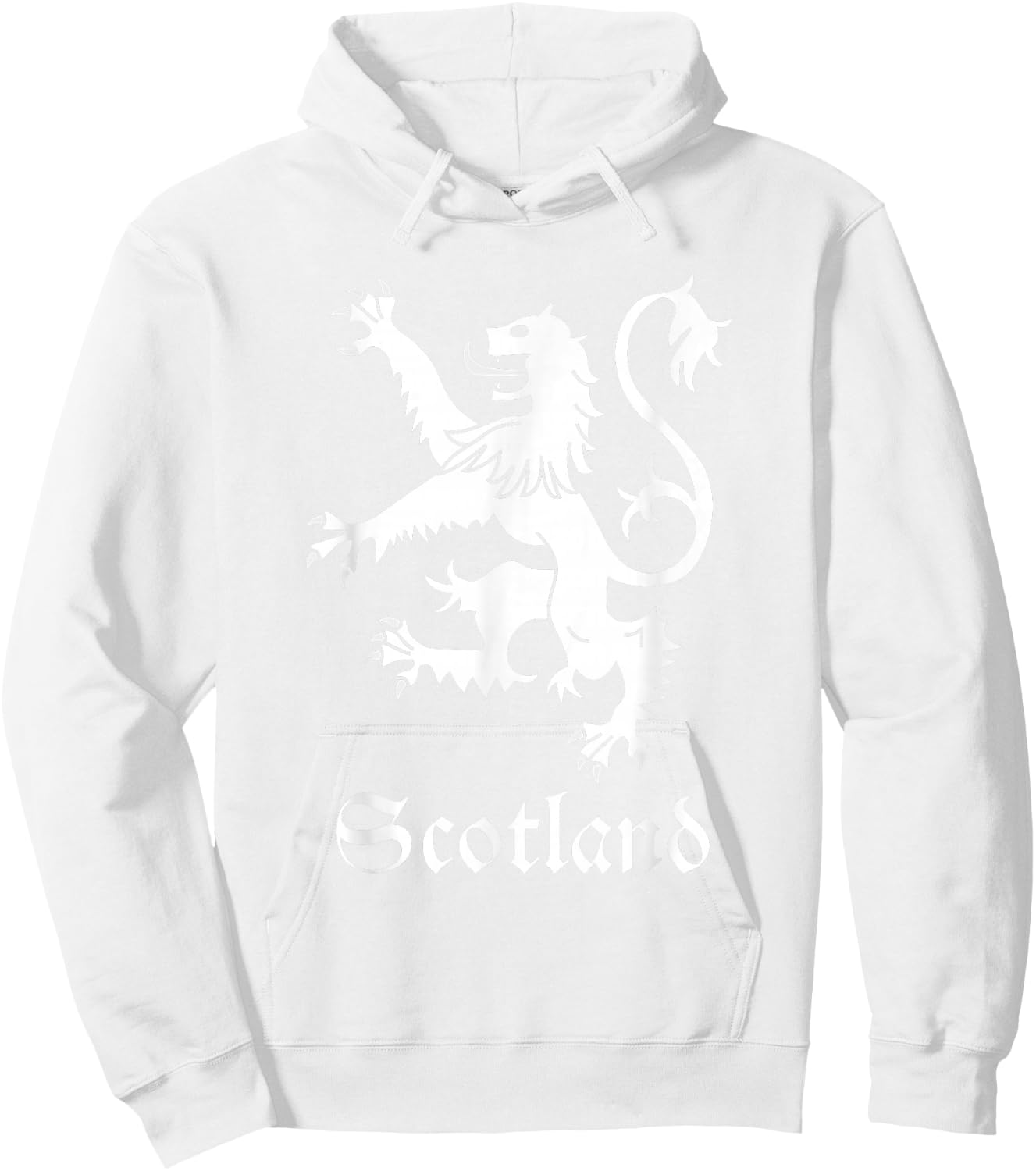 Scottish Lion Rampant Scotland Coat Arms Gift Crest Hoodie - Hoodie | White