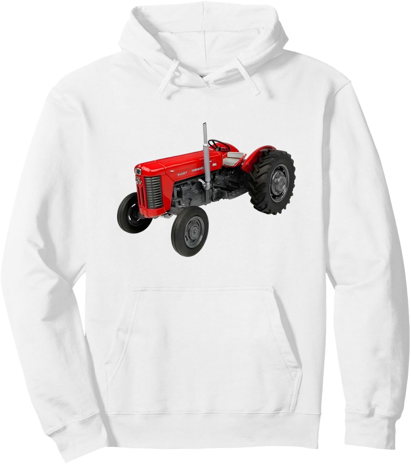 Masey Ferguson 65 Stoneleigh Vintage Tractor Graphic Hoodie - Hoodie | White