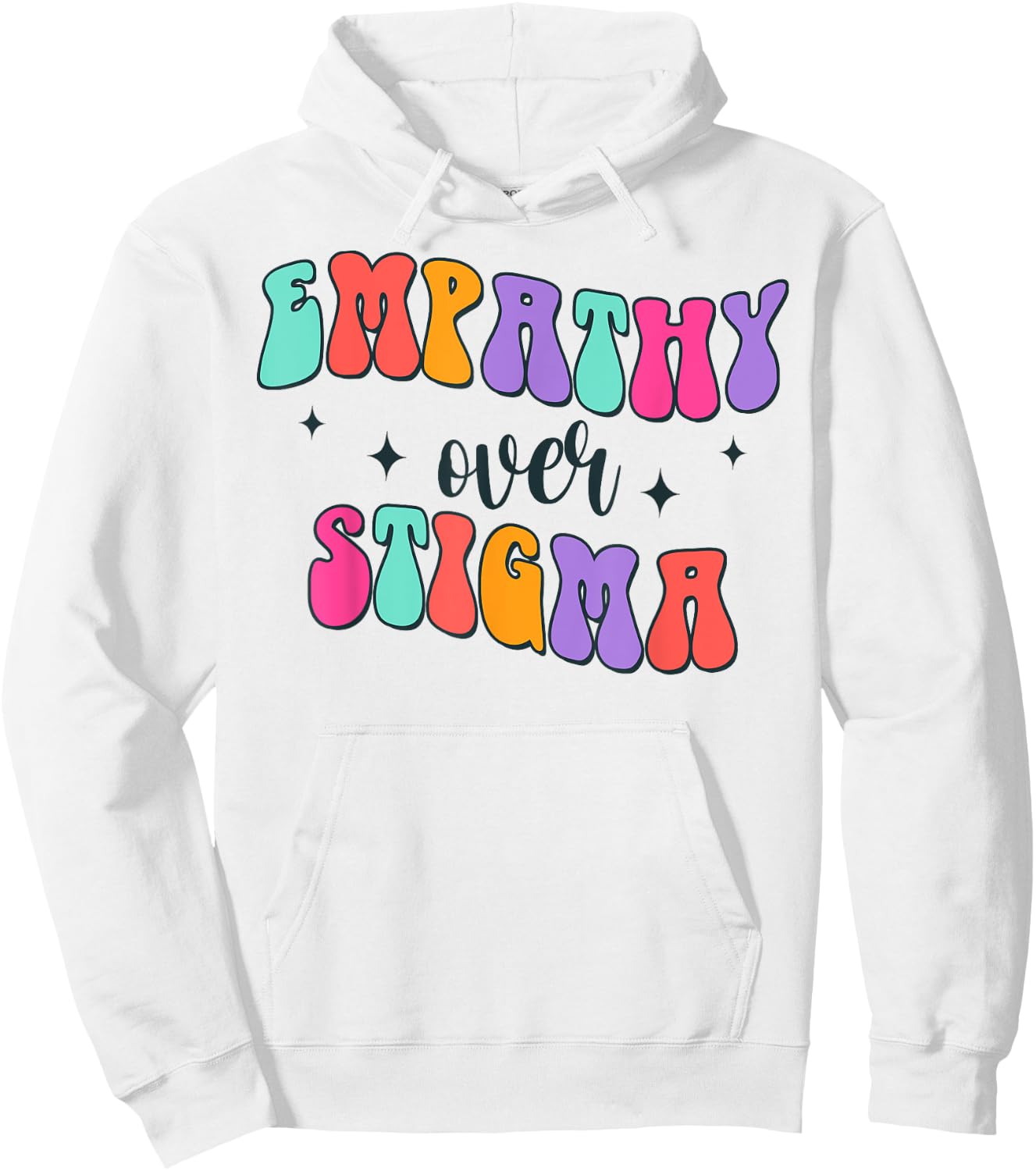 Addiction Counselor Recovery Overdose Empathy Over Stigma Hoodie - Hoodie | White