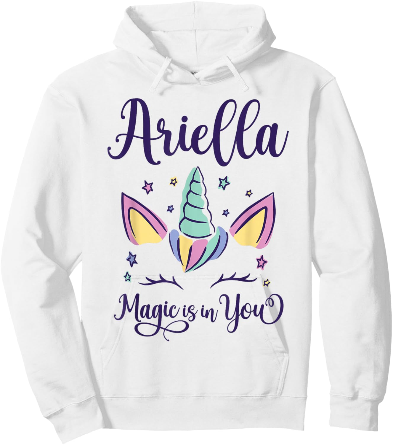 First Name Ariella Personalized I Love Ariella Hoodie - Hoodie | White