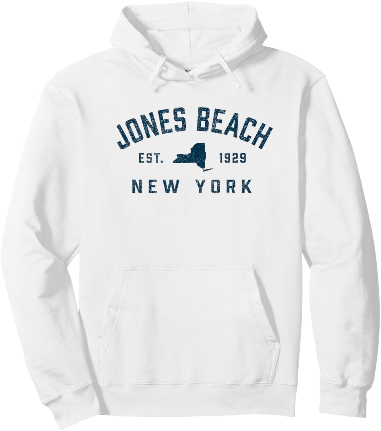 Jones Beach New York Preppy Vintage Souvenir Kid Hoodie - Hoodie | White