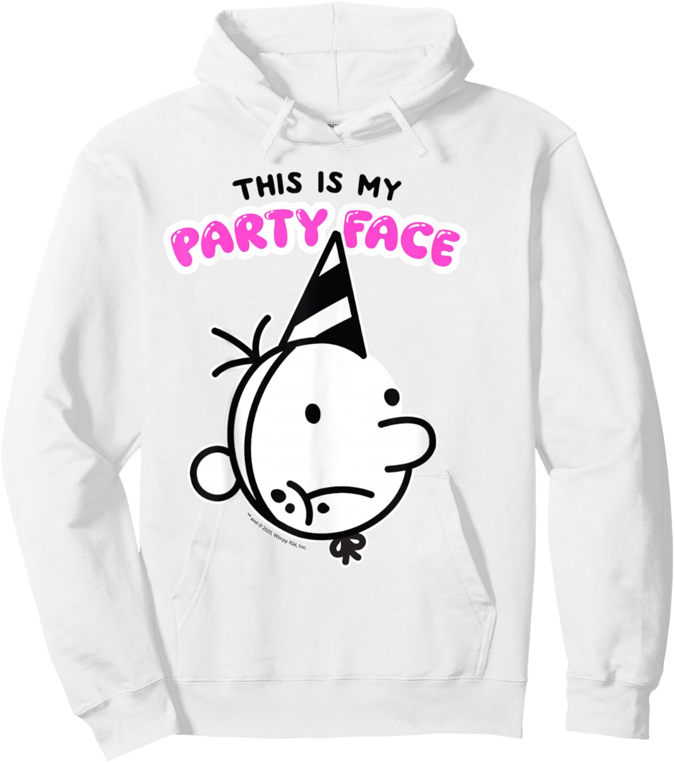 Diary of a Wimpy Kid Party Face Hoodie - Hoodie | White