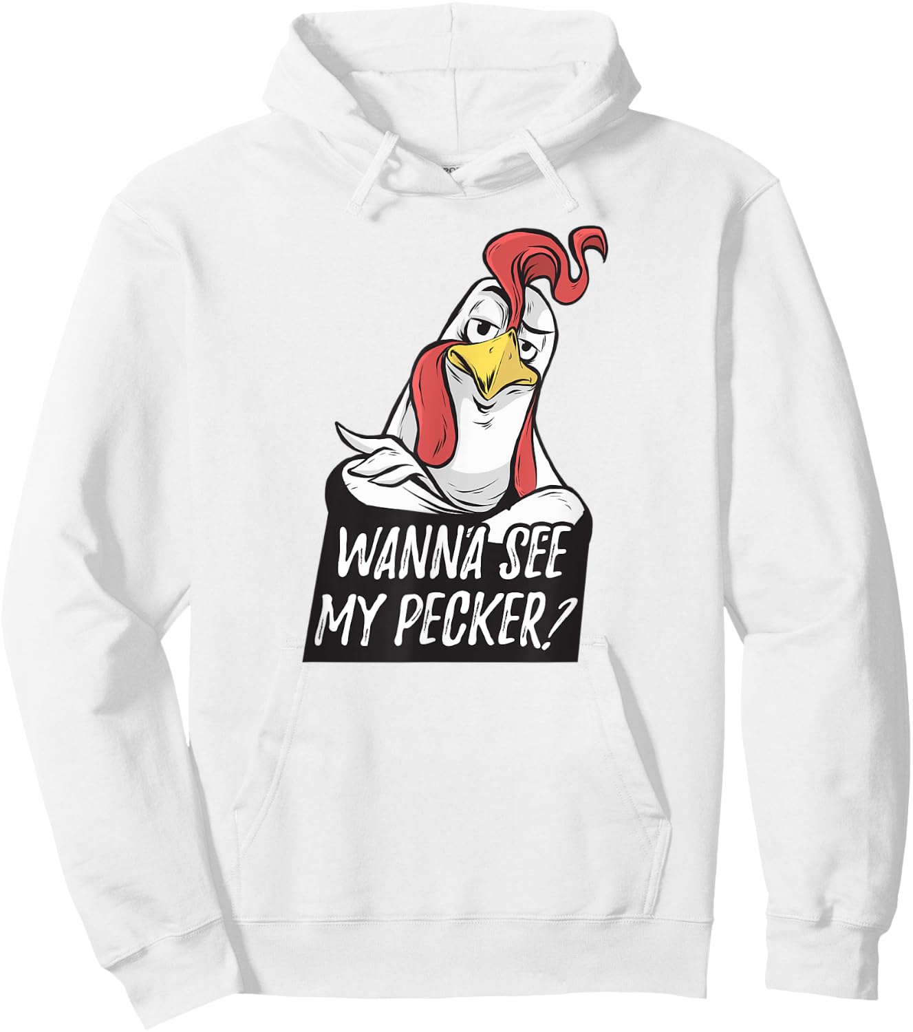 Want to see my pecker – Funny chicken farmer chicken lover Hoodie - Hoodie | White