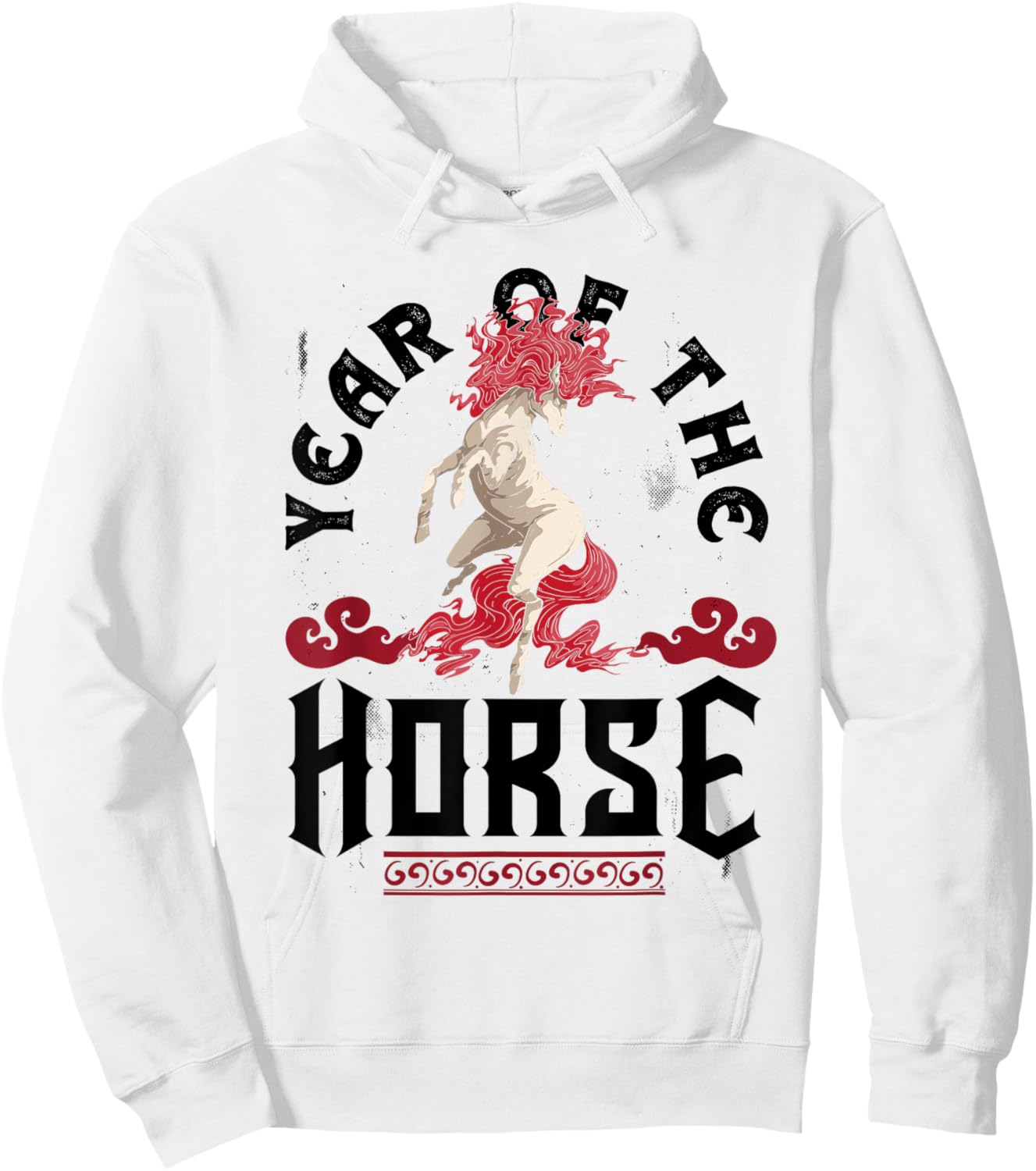 Chinese Zodiac Chinese New Year Horse Year Of The Horse Hoodie - Hoodie | White