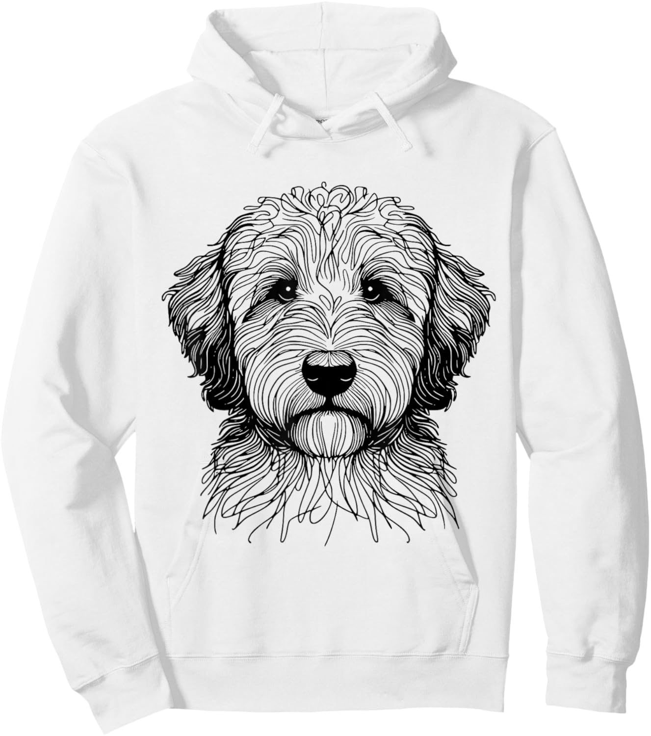 Dog Fingerprint - Aussiedoodle Dad Mom Women Hoodie - Hoodie | White