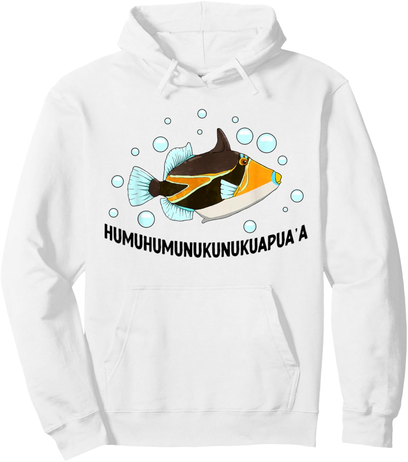 Humuhumunukunukuapua'a Hawaiian Reef Triggerfish Hawaii Hoodie - Hoodie | White
