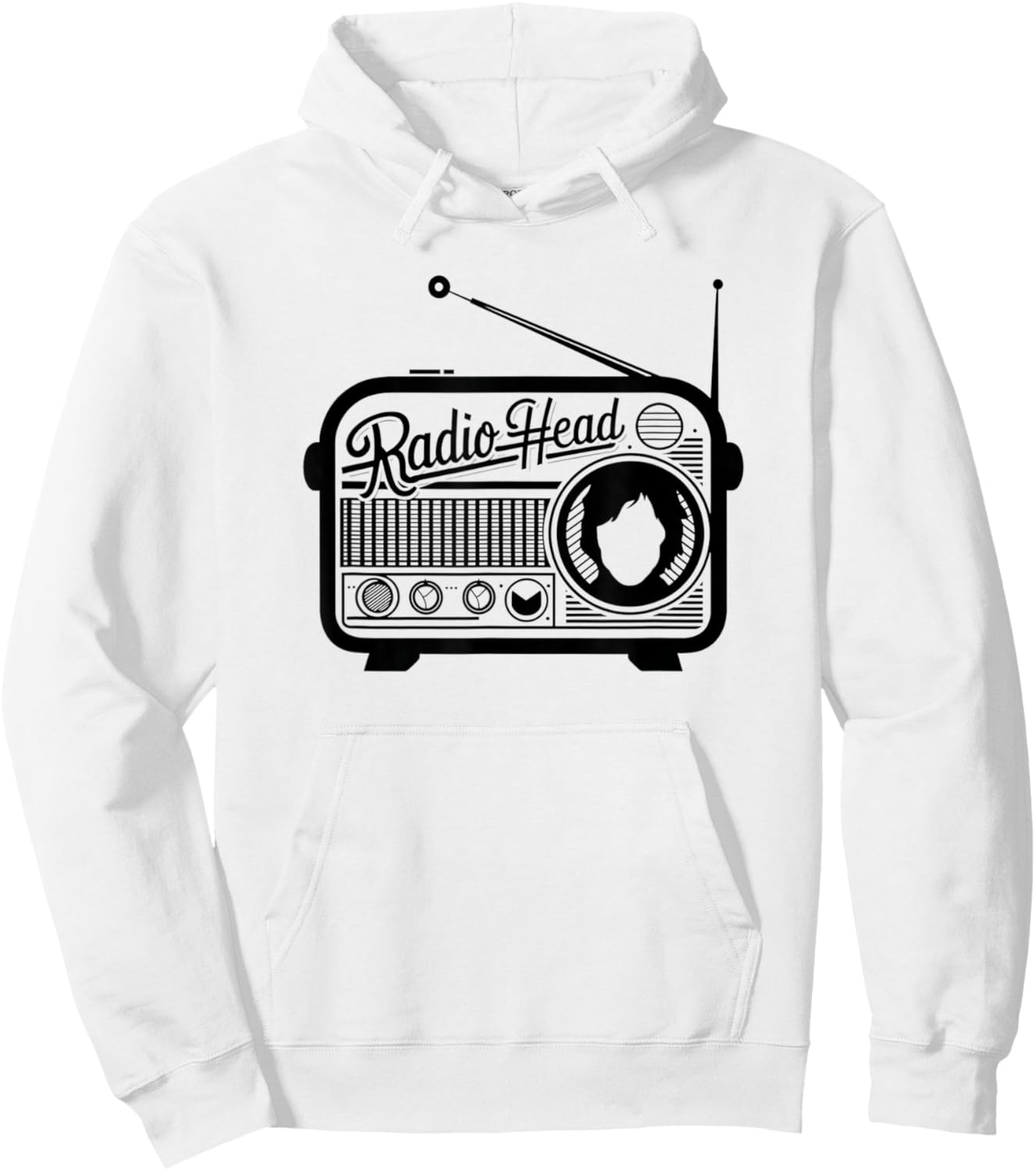 Retro Vintage Radio Head Hoodie - Hoodie | White