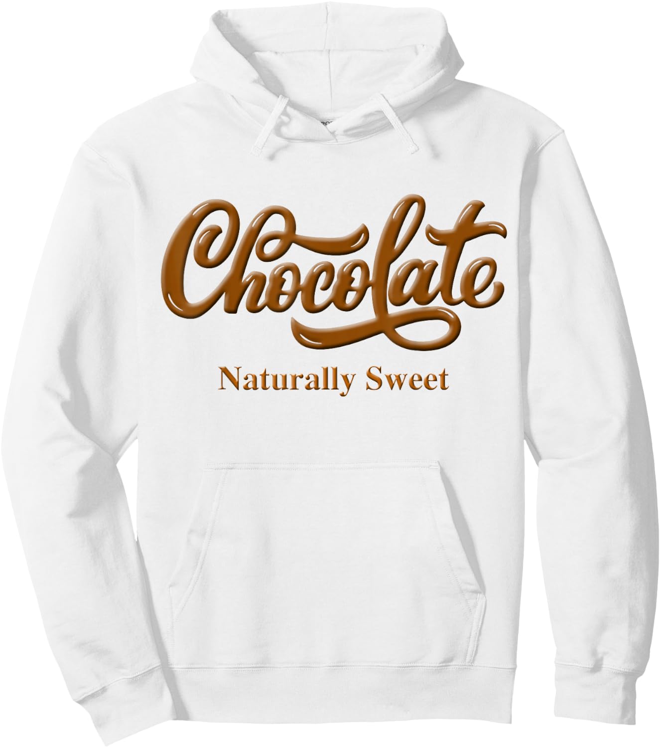Chocolate Naturally Sweet Proud-Black Woman Hoodie - Hoodie | White