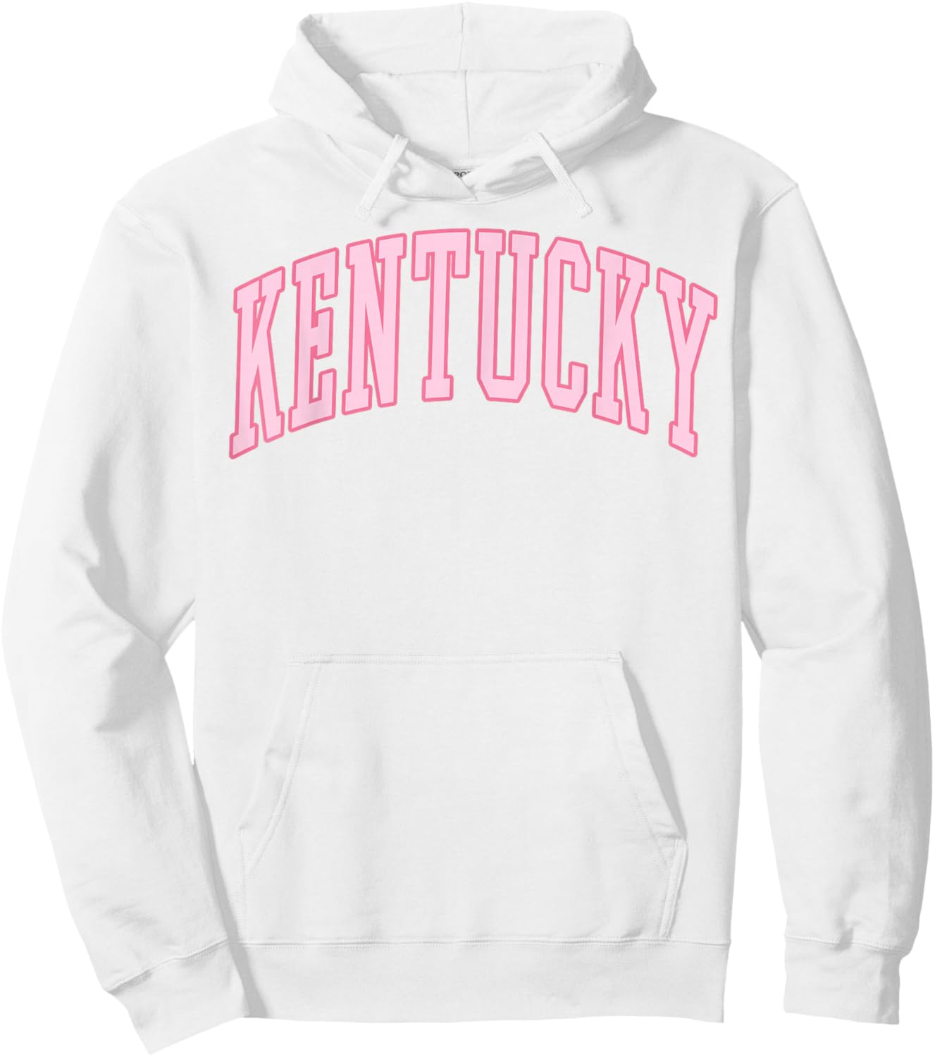 Kentucky Vintage Preppy Varsity Pink Sports Hoodie - Hoodie | White