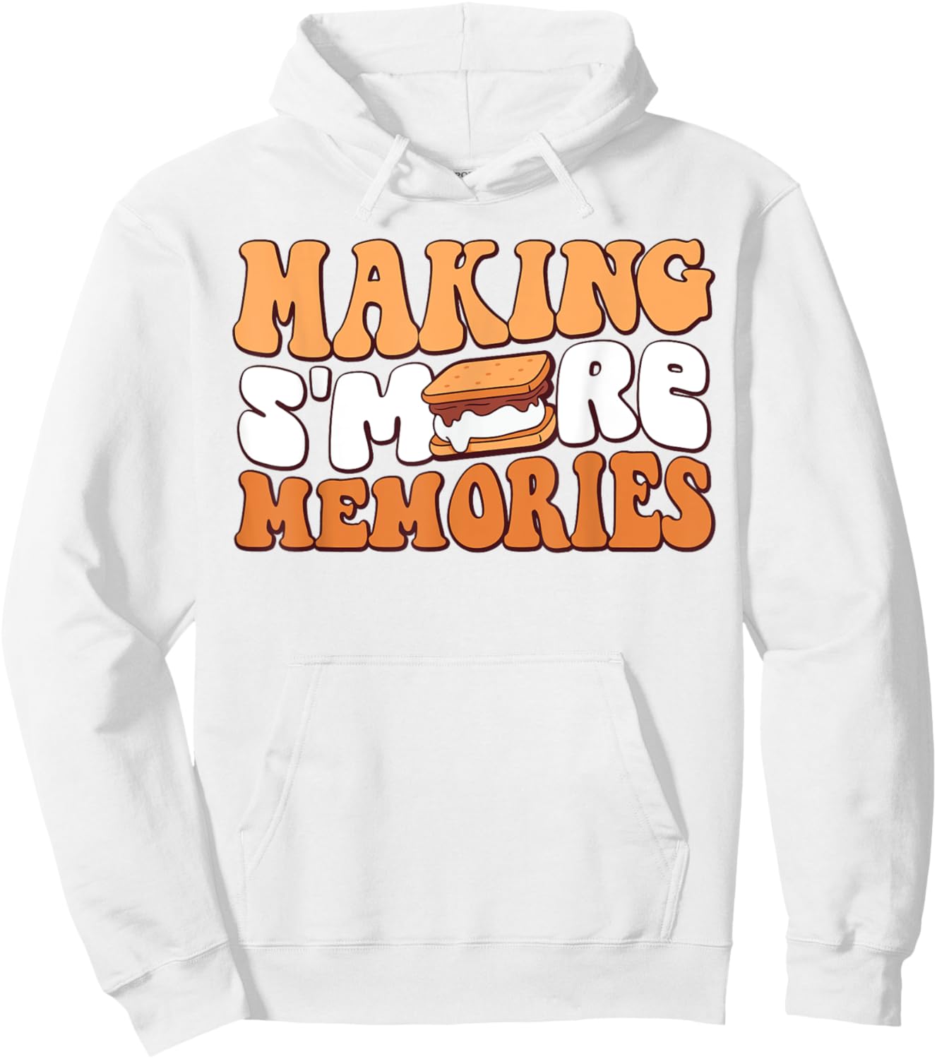 Making S'more Memories Marshmallow Smores Lover Funny Hoodie - Hoodie | White