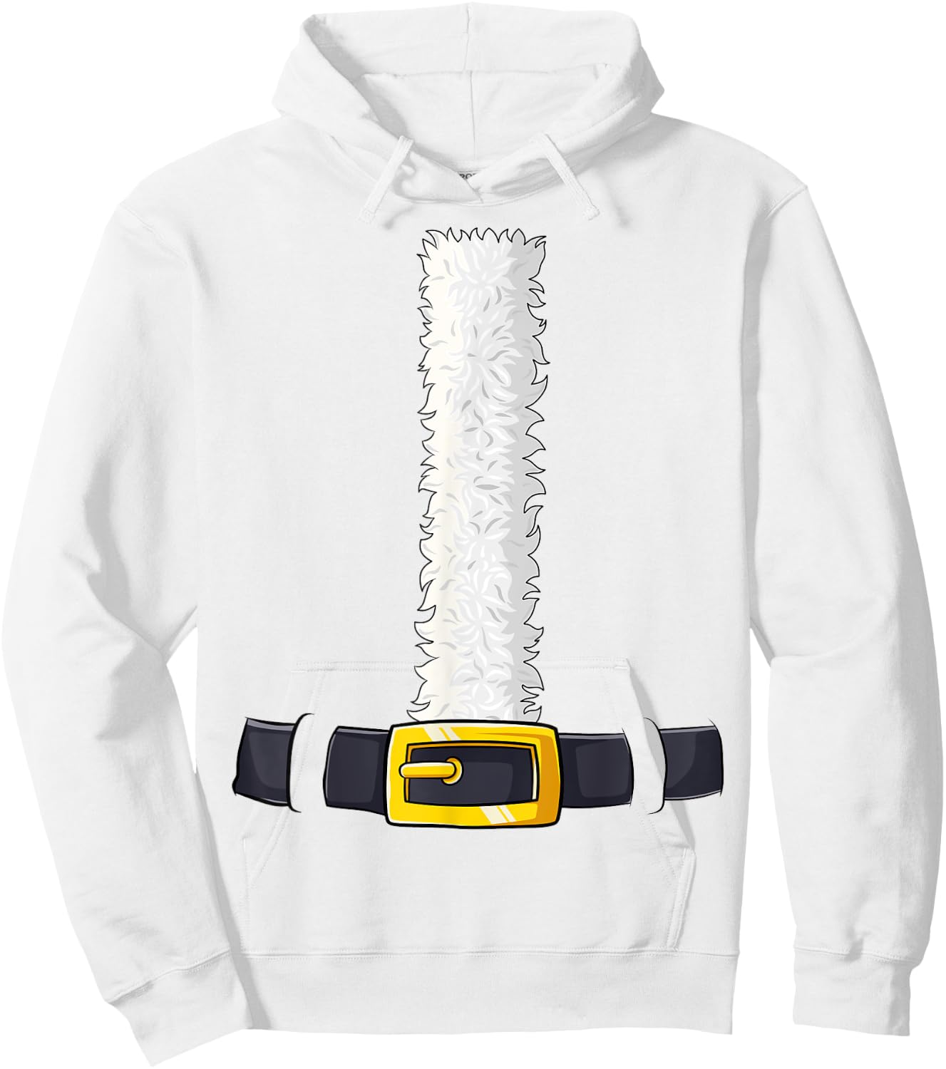Christmas Santa-Santa Claus Costume Fun Santa Suit Pajama Hoodie - Hoodie | White