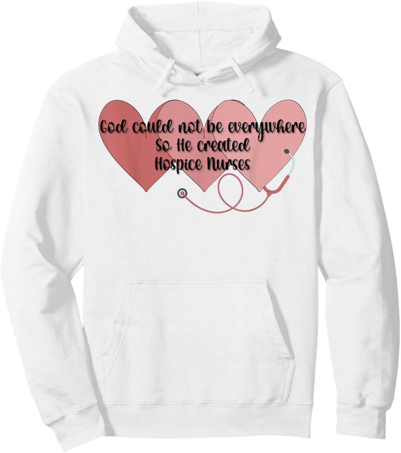 God Created Hospice Nurses Hospice Nursing Hoodie - Hoodie | White