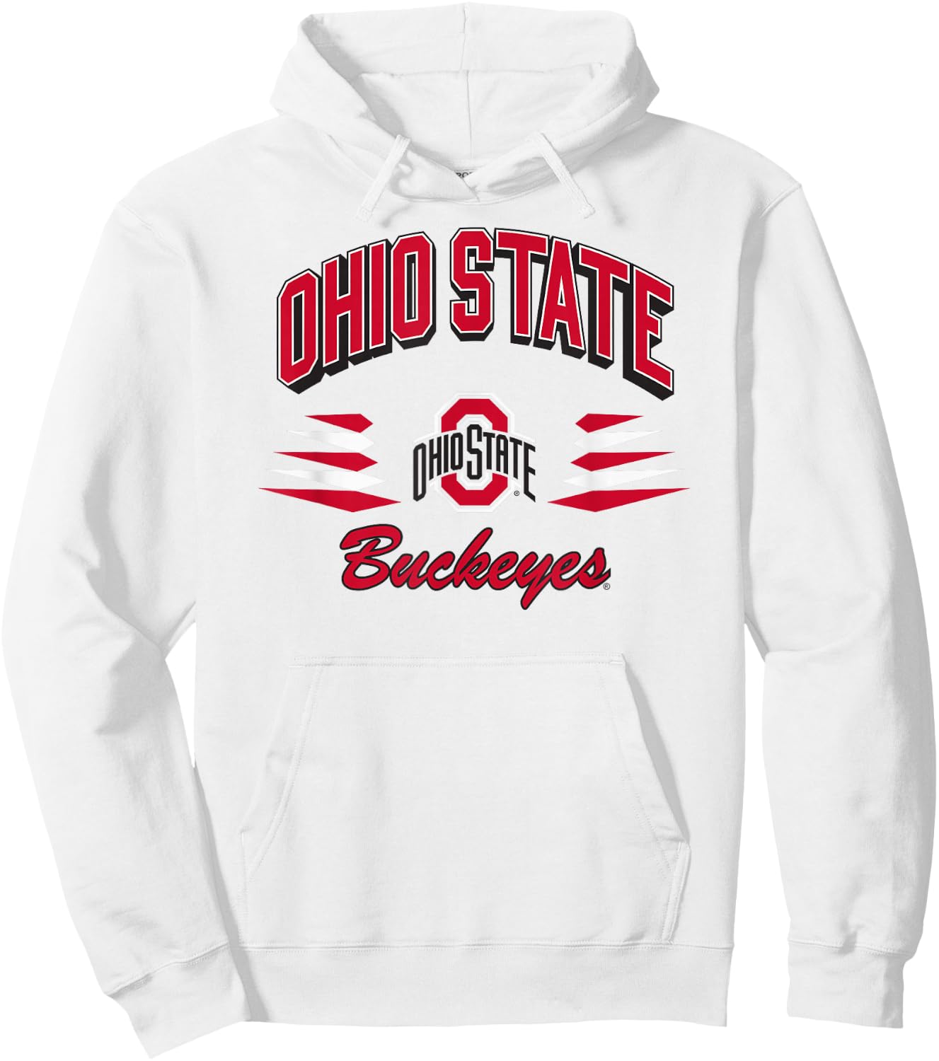 Ohio State Buckeyes Diamond Gray Officially Licensed Hoodie - Hoodie | White