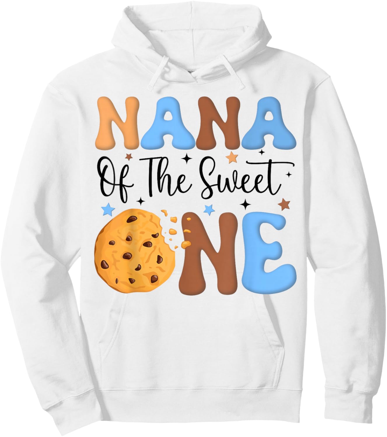 Nana of The Sweet One Cookies & Milk 1st Birthday Family Hoodie - Hoodie | White