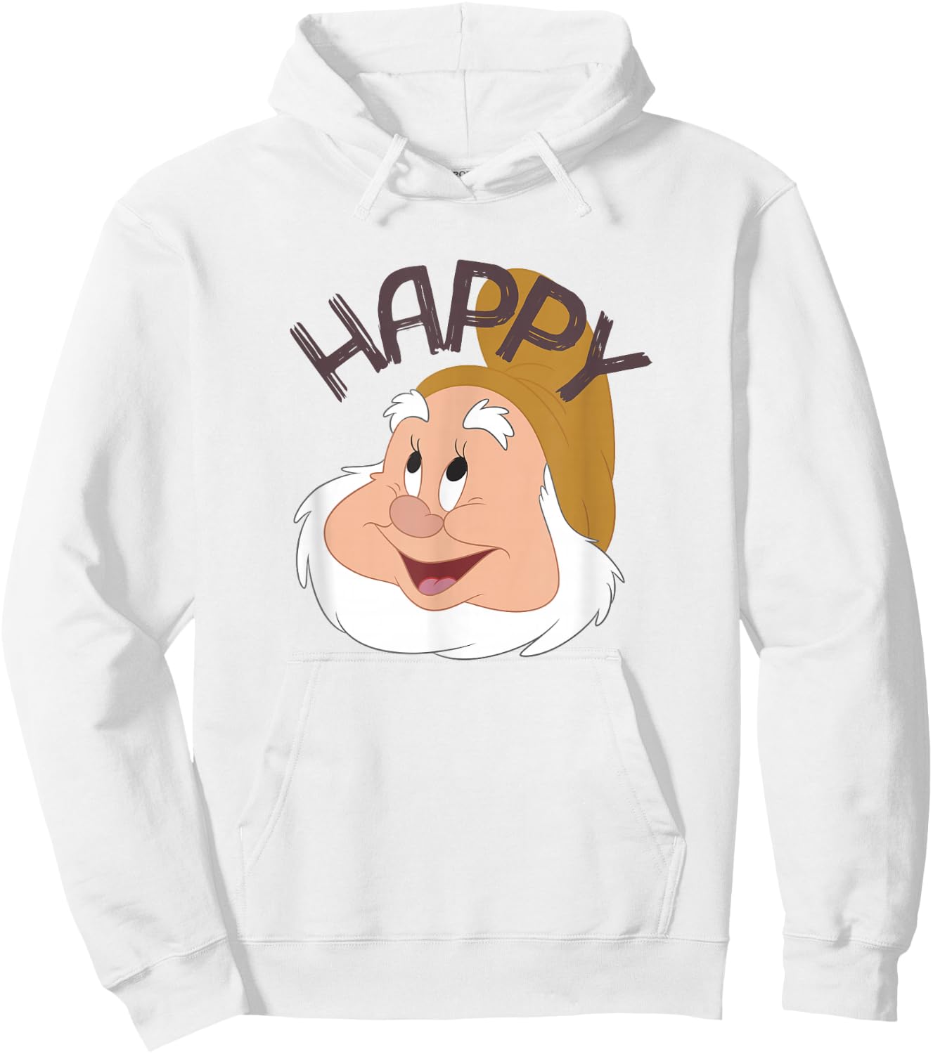 Disney Snow White & The Seven Dwarfs Happy Face Hoodie - Hoodie | White