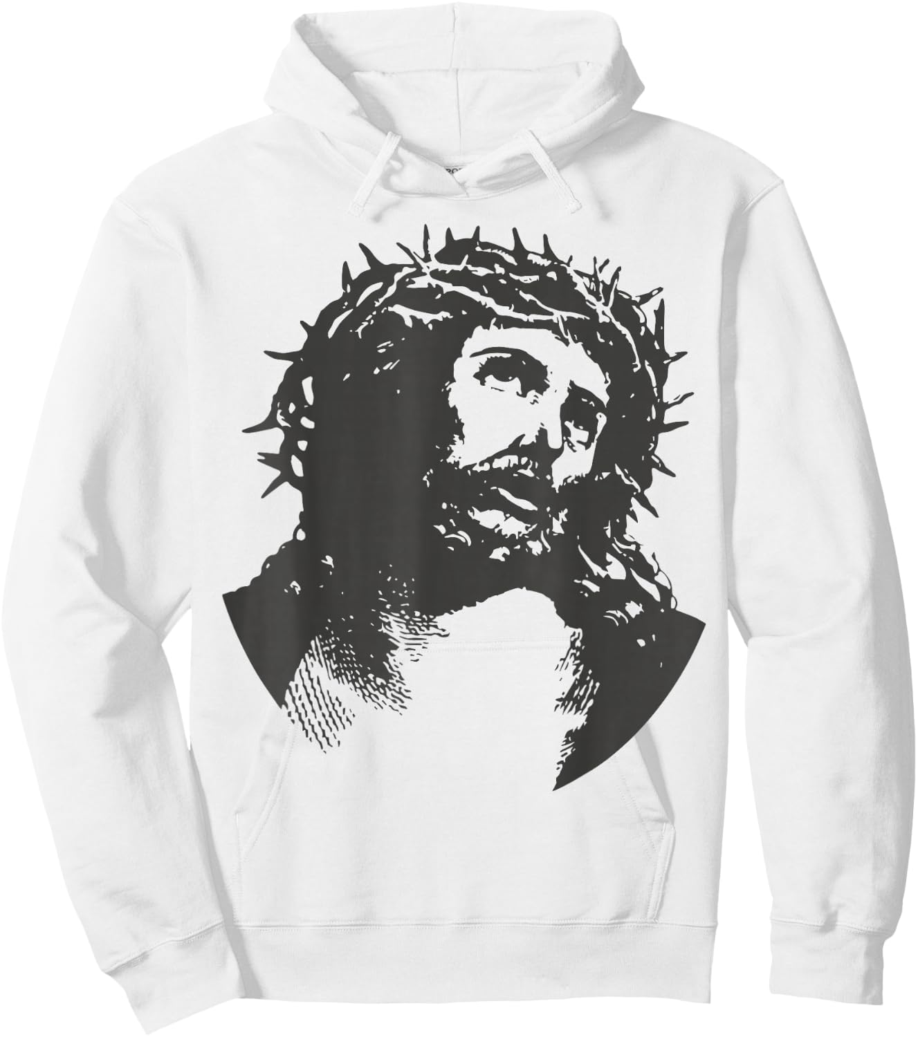 Jesus Christ Crucifix Crucified Easter Crown Thorns Catholic Hoodie - Hoodie | White