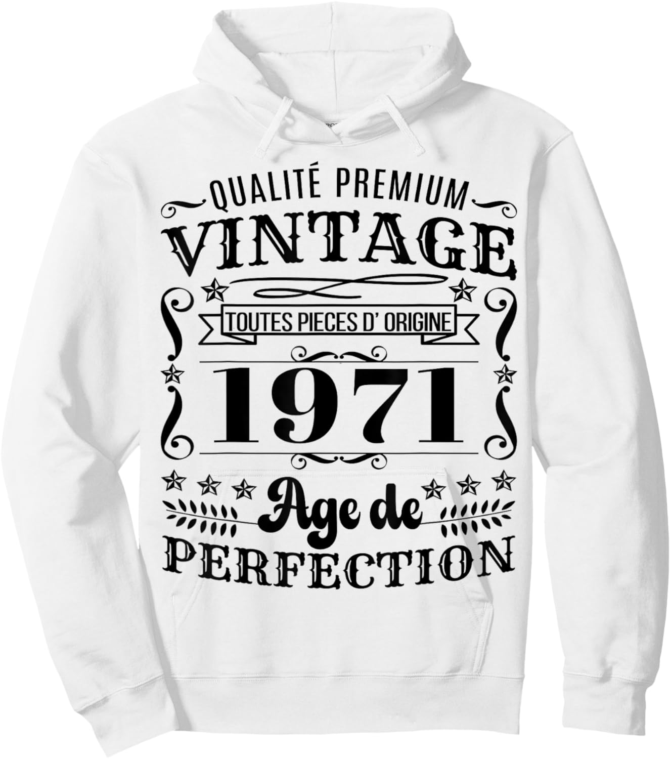 Vintage 1971 Édition Limitée Cadeau Année De Naissance 1971 Hoodie - Hoodie | White