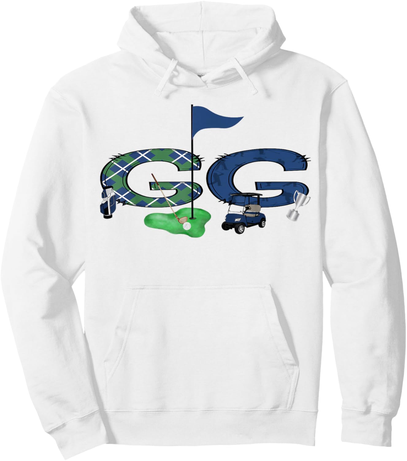 GG Of The Birthday Boy Hole in One Golf Sport Matching Hoodie - Hoodie | White