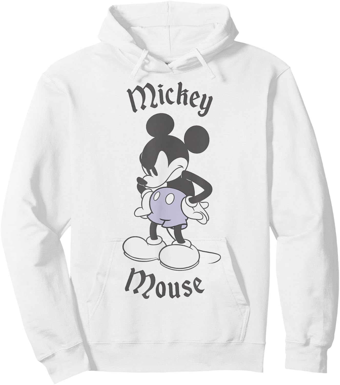 Disney Mickey & Friends Classic Mickey Mouse Angry Hoodie - Hoodie | White