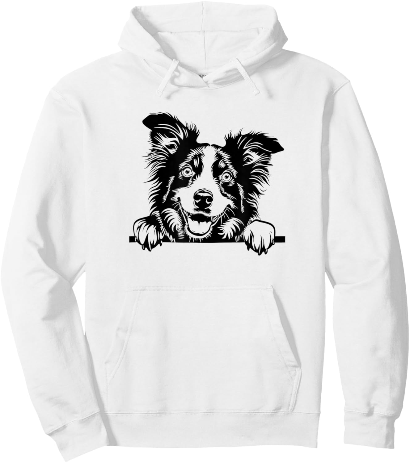 Cute Funny Retro Vintage Logo Happy Aussie Dog Lover Hoodie - Hoodie | White