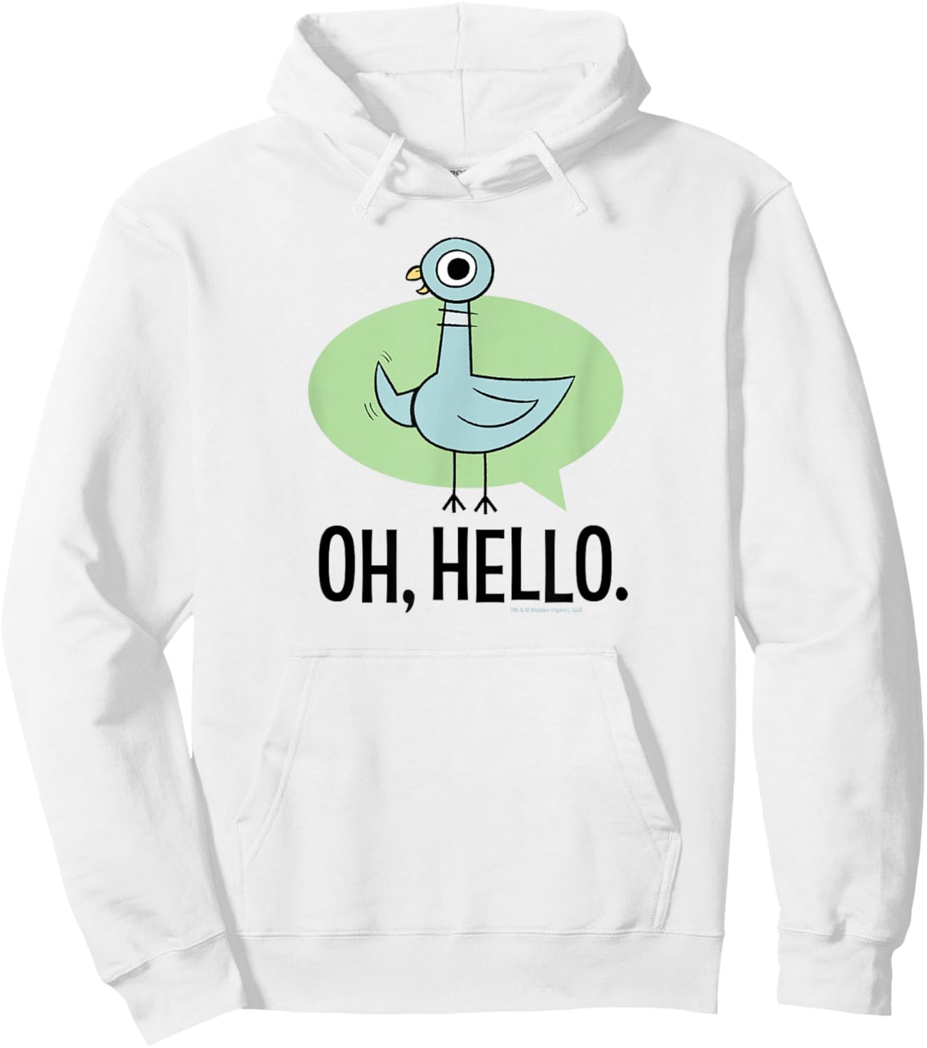 The Pigeon Oh Hello Hoodie - Hoodie | White