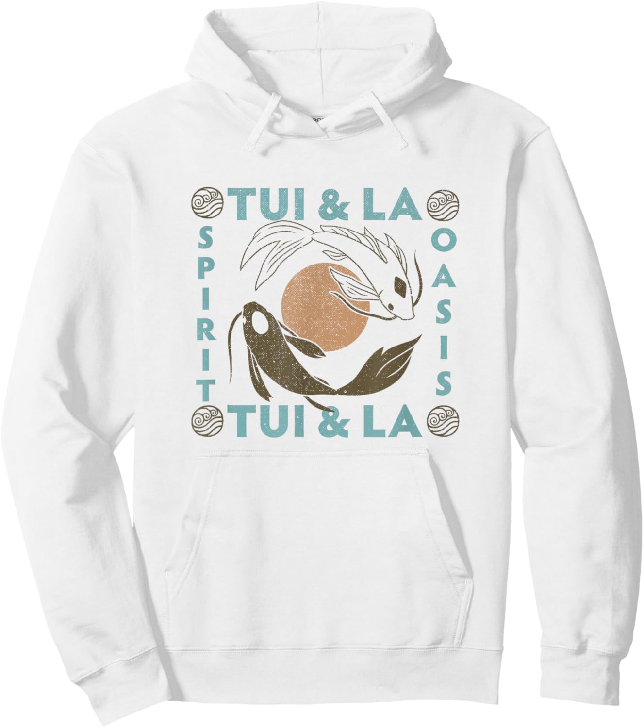 Avatar: The Last Airbender Tui & La Spirit Oasis Vintage Hoodie - Hoodie | White