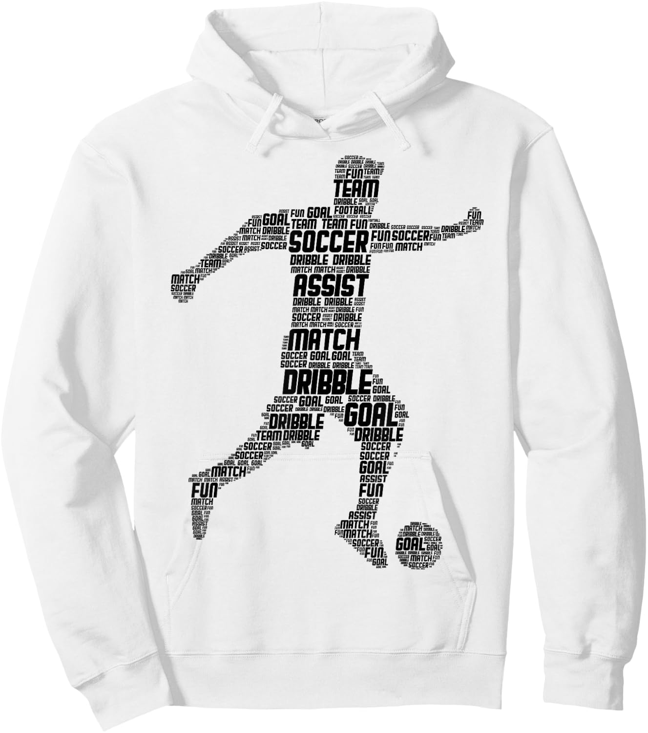 Soccer Player Boys Kids Men Hoodie - Hoodie | White
