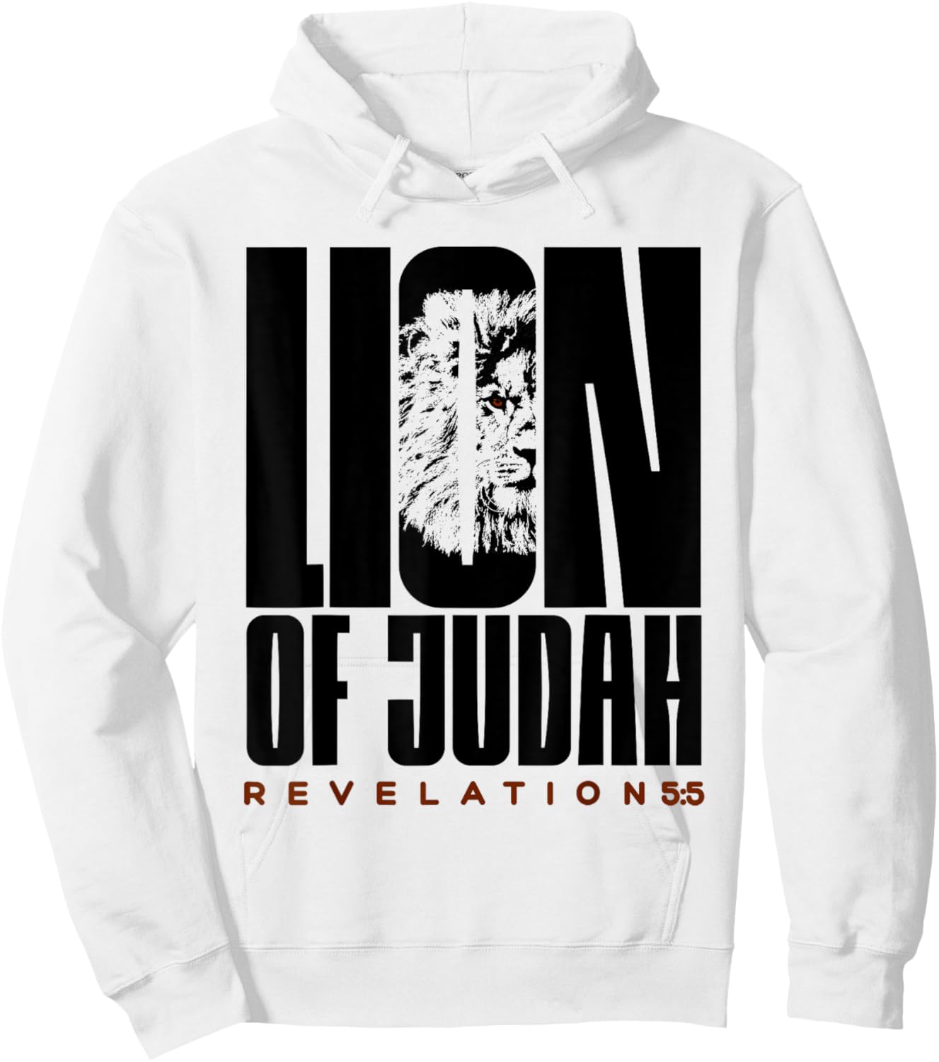 Jesus Lion of the tribe of Judah Revelation Hoodie - Hoodie | White