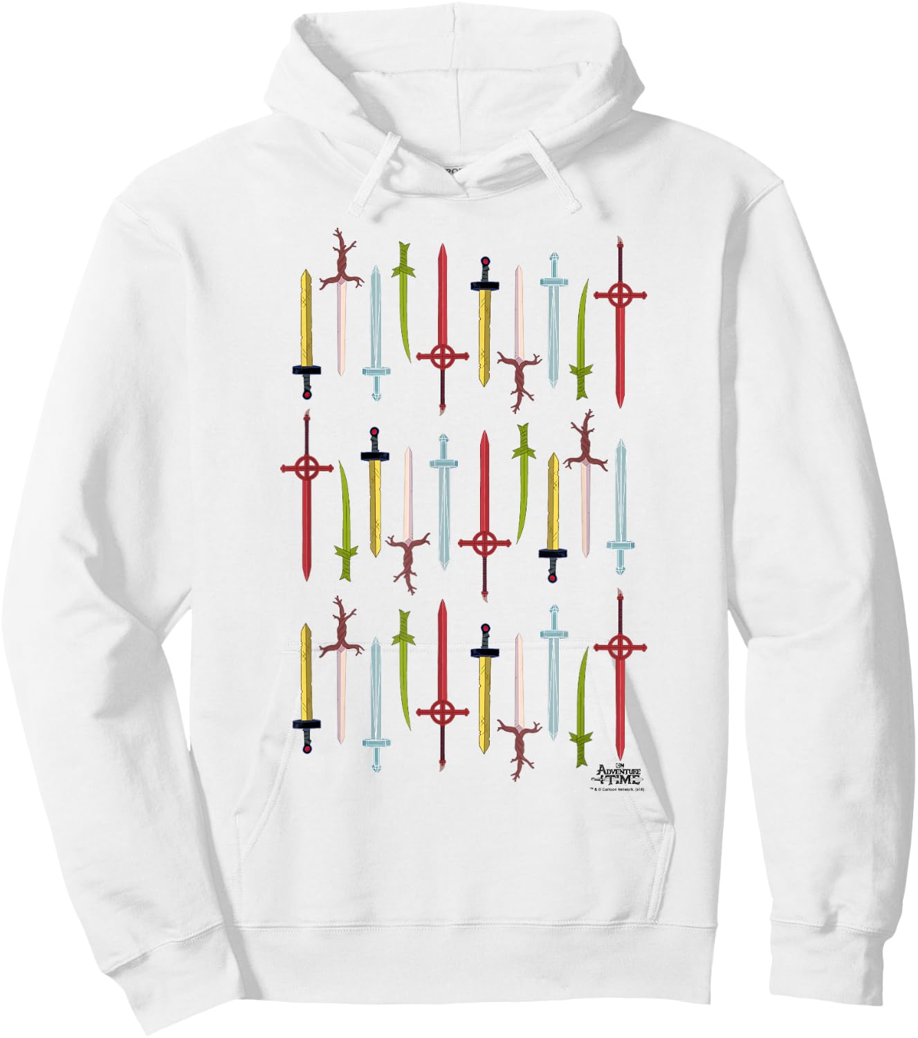 Adventure Time Swords Hoodie - Hoodie | White