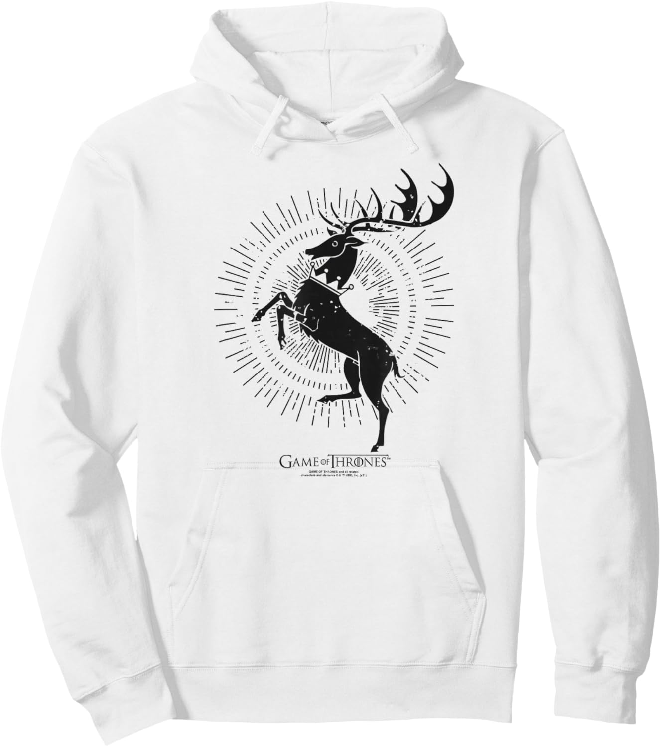 Game of Thrones Baratheon Burst Sigil Hoodie - Hoodie | White