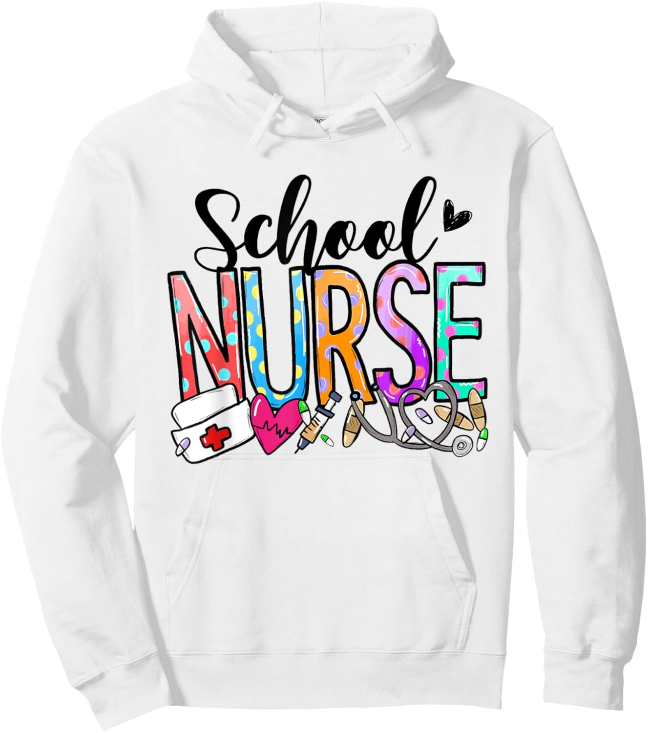 School Nurse Appreciation Nursing Nurse Day & Nurse Week Hoodie - Hoodie | White