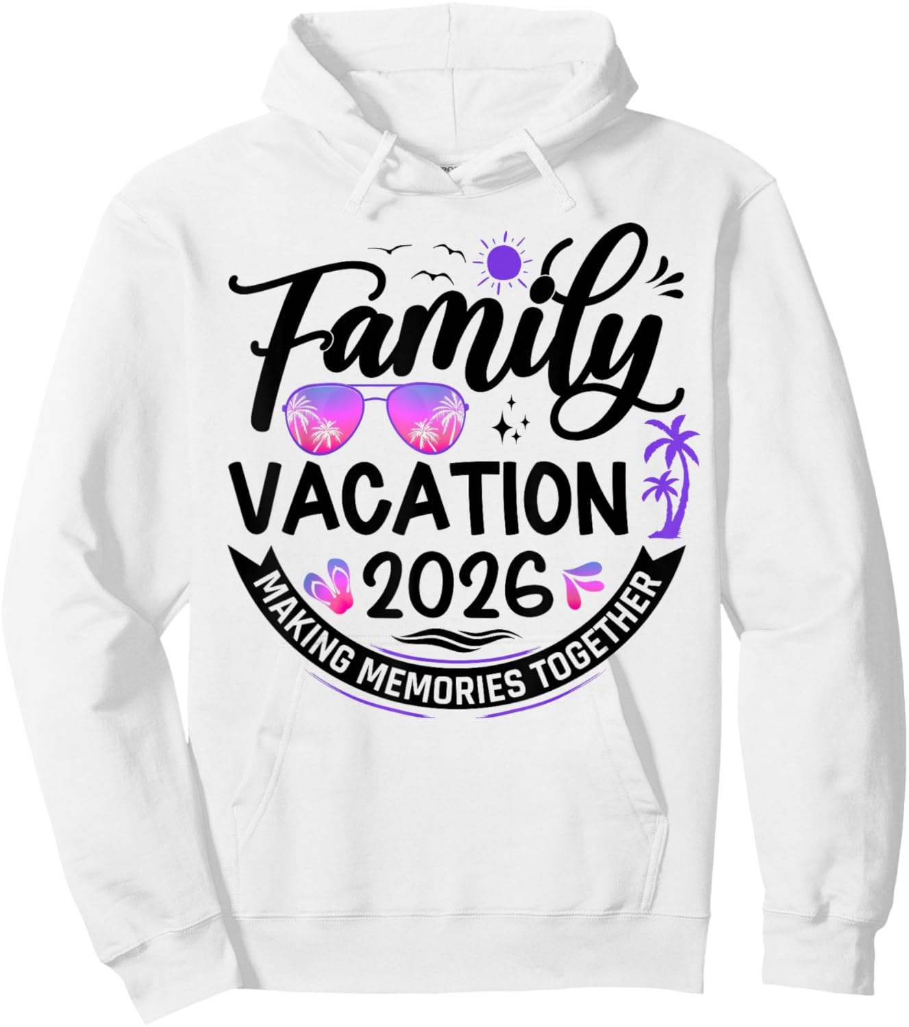 Vacation 2026 Hoodie - Hoodie | White