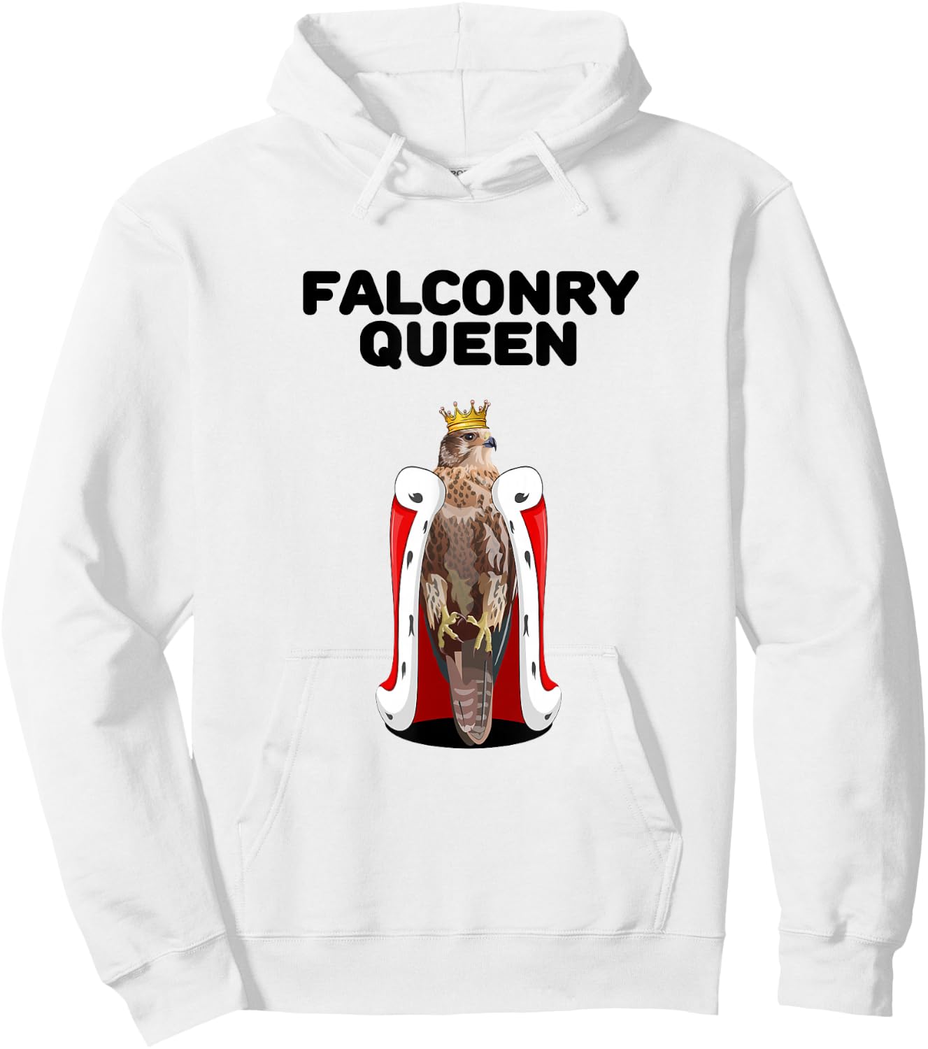 Falconry Queen Master Hunter Raptor Training Falcon Hoodie - Hoodie | White