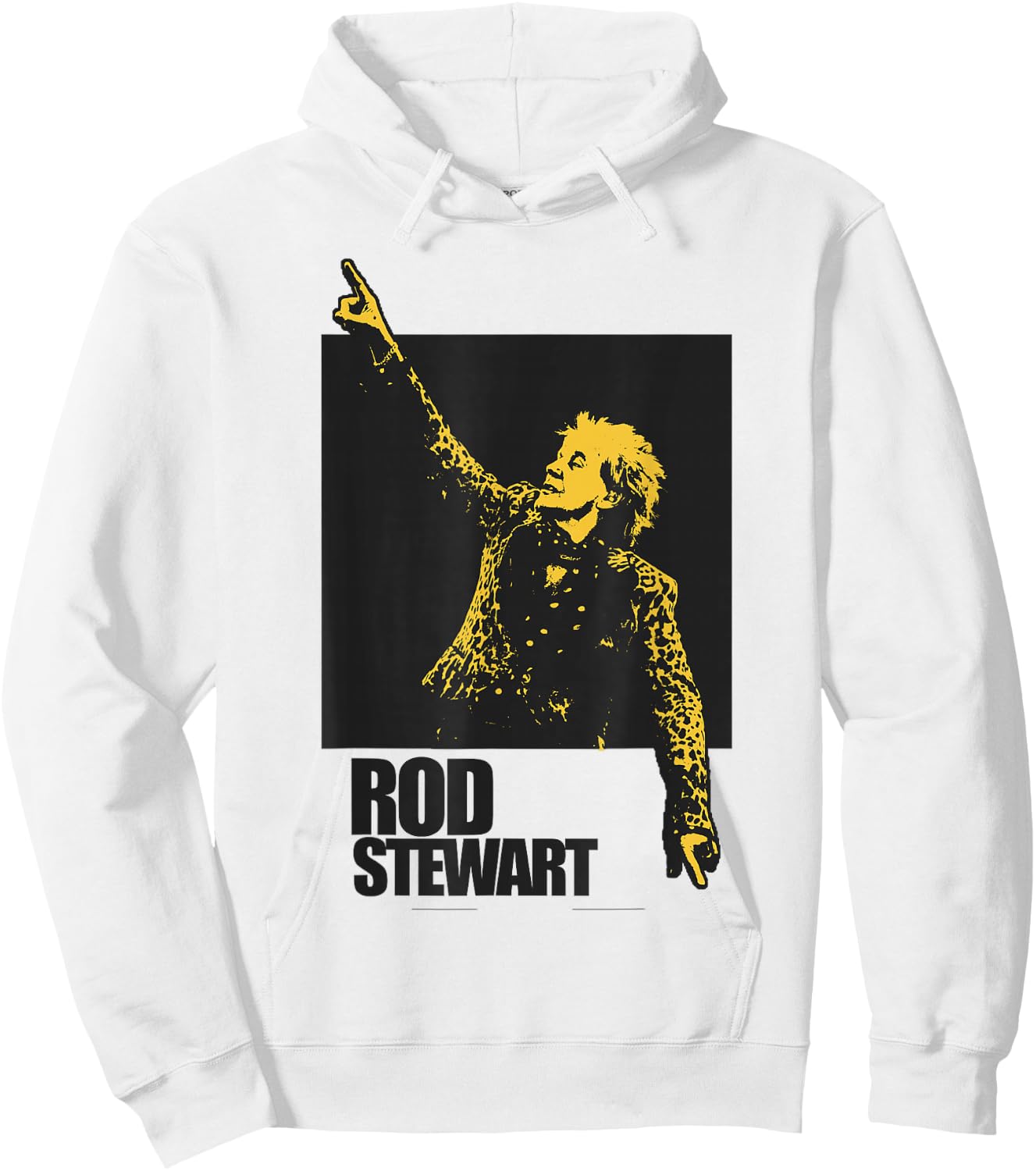 Rod Stewart Pointing Photo Hoodie - Hoodie | White