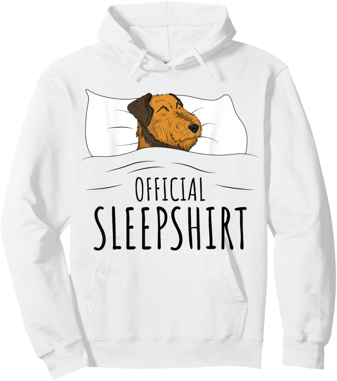 Airedale Terrier Dog Official Sleepshirt Hoodie - Hoodie | White