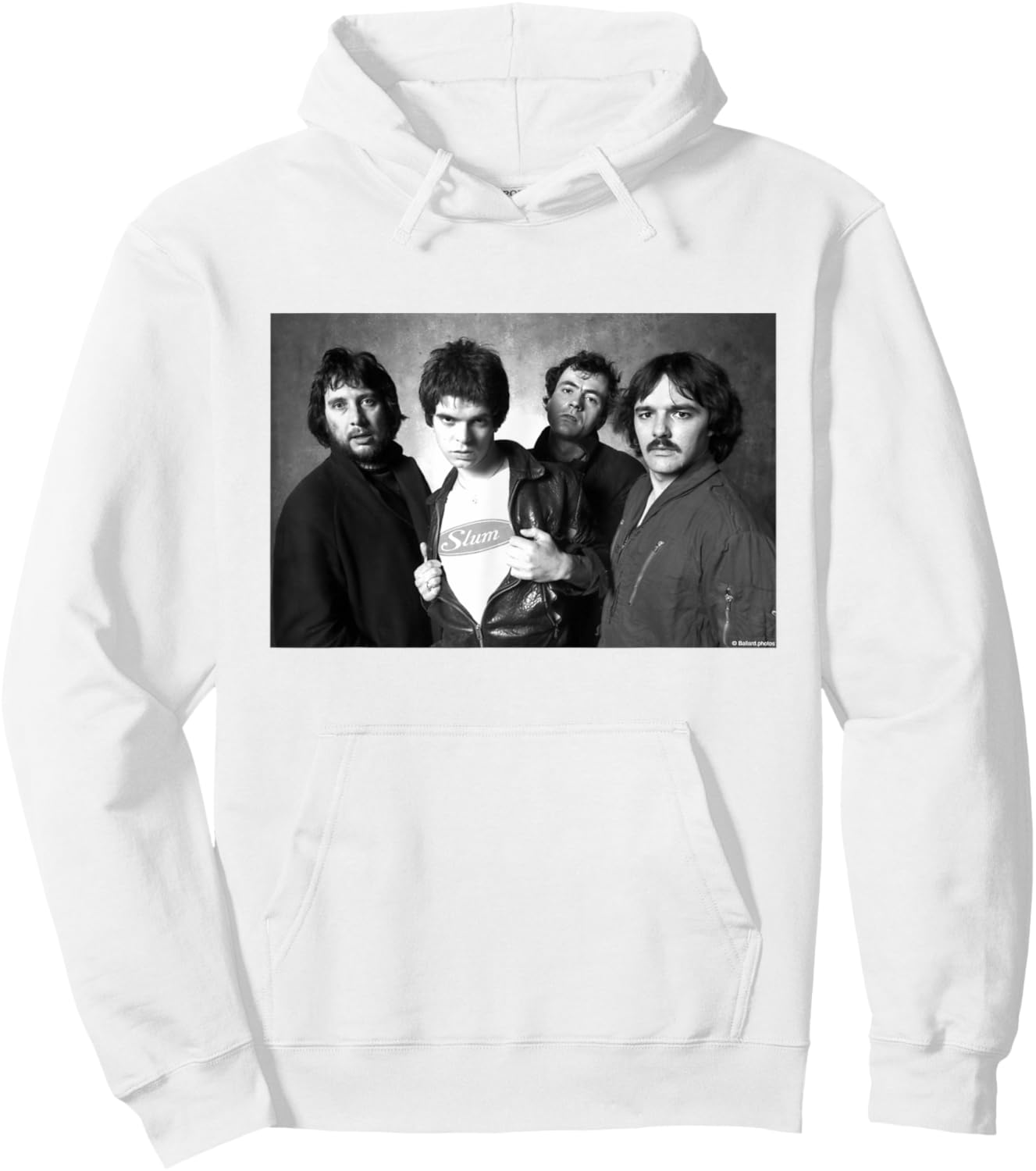 The Stranglers 1977 Band Portrait By Allan Ballard Hoodie - Hoodie | White