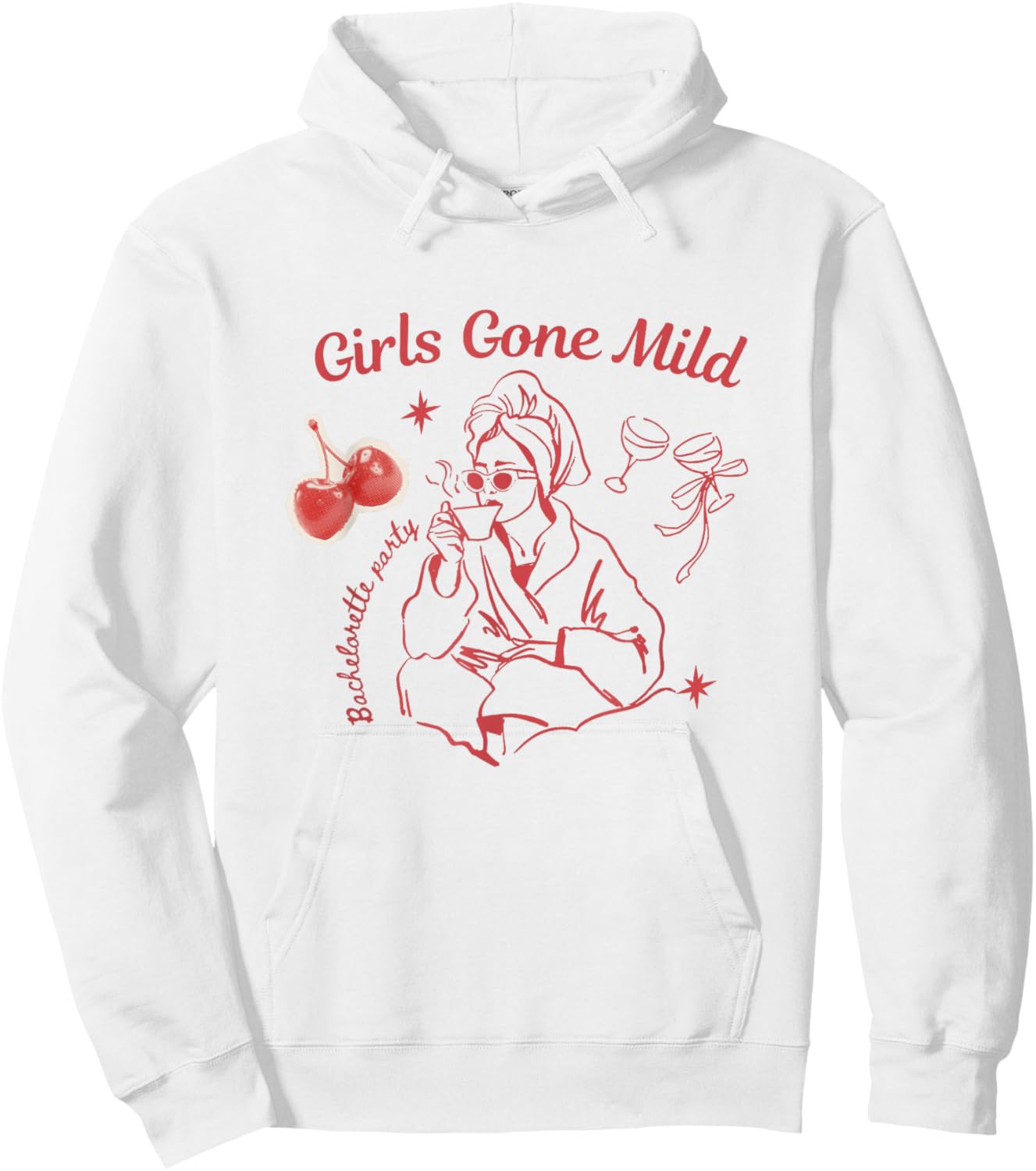 Girls gone mild bachelorette spa slumber bachelorette party Hoodie - Hoodie | White
