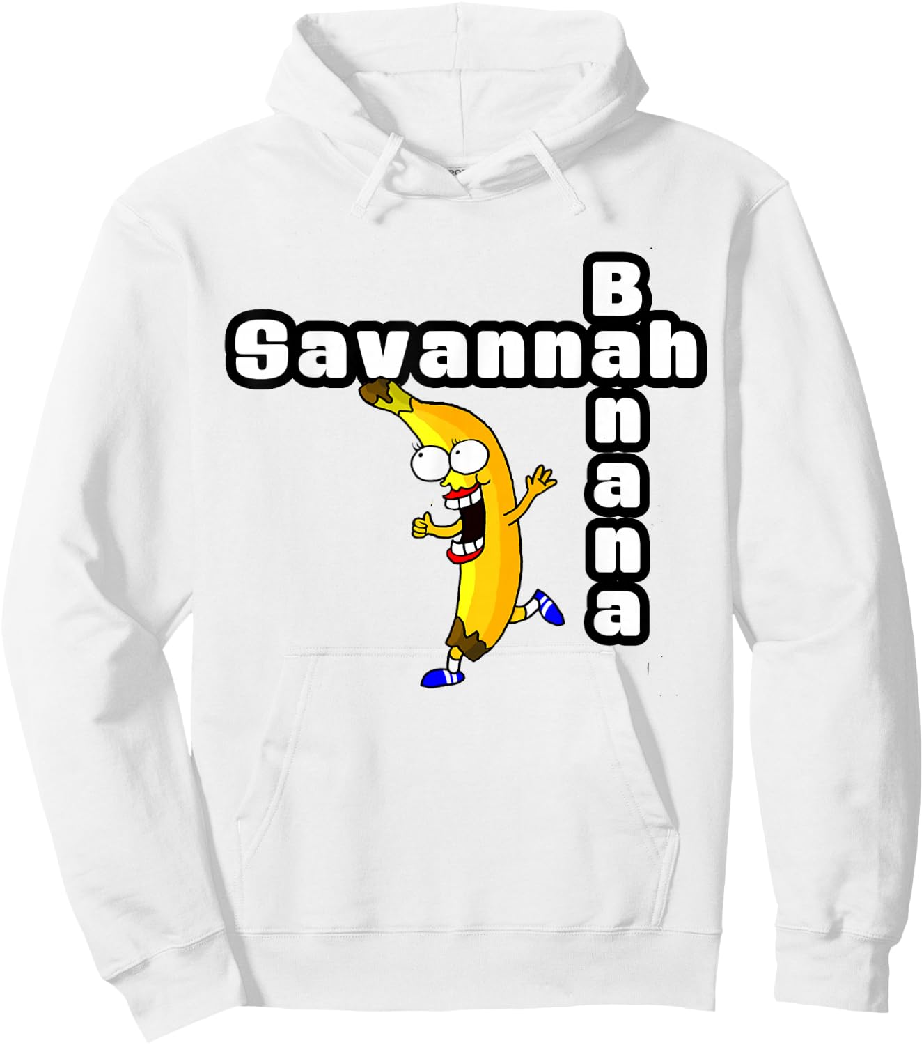 Funny Savannah Banana Name Gift and Girls Hoodie - Hoodie | White