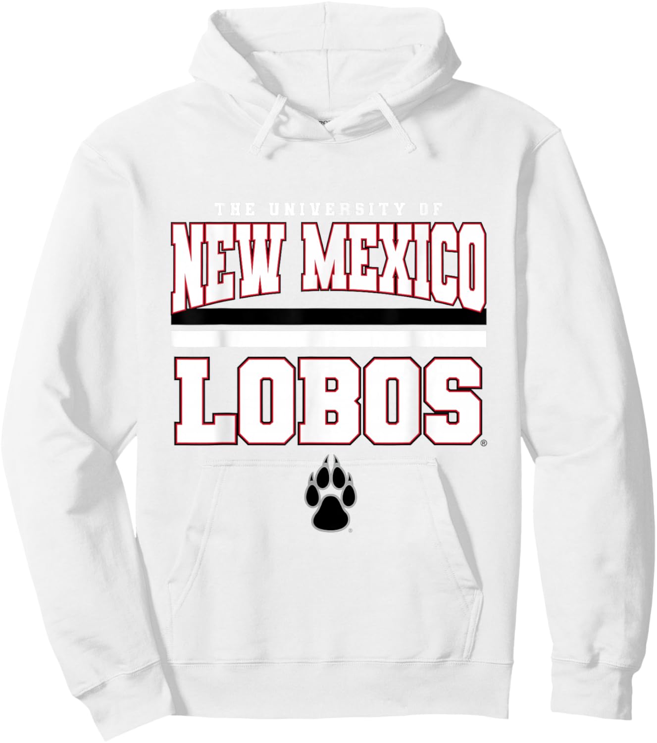 License Champs New Mexico Lobos NCAA Team - Red, Small, Short Sleeve, Classic Fit, Round Neck, Pull On, 1 Count, Non-Stretchable, Sports Fans, All Ages, -Kids Hoodie - Hoodie | White